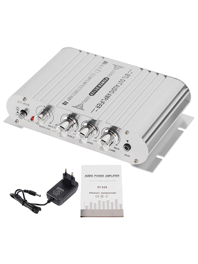 2.1 Bluetooth Stéréo HiFi Voiture Maison Car Audio Amplificateur AMP Speaker EDR