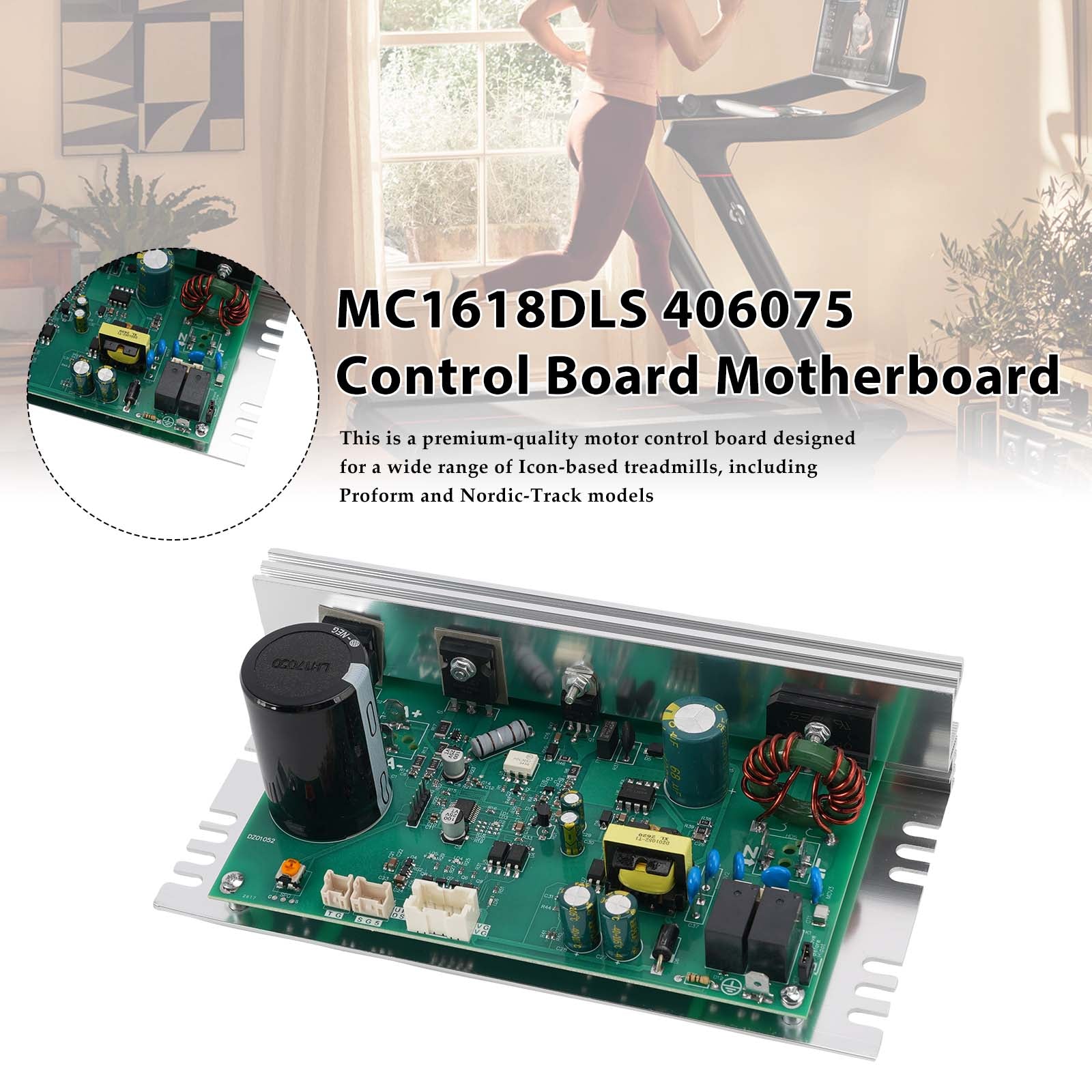 CARTE DE COMMANDE MC1618DLS 406075POUR LES TAPIS DE COURSE NORDICTRACK