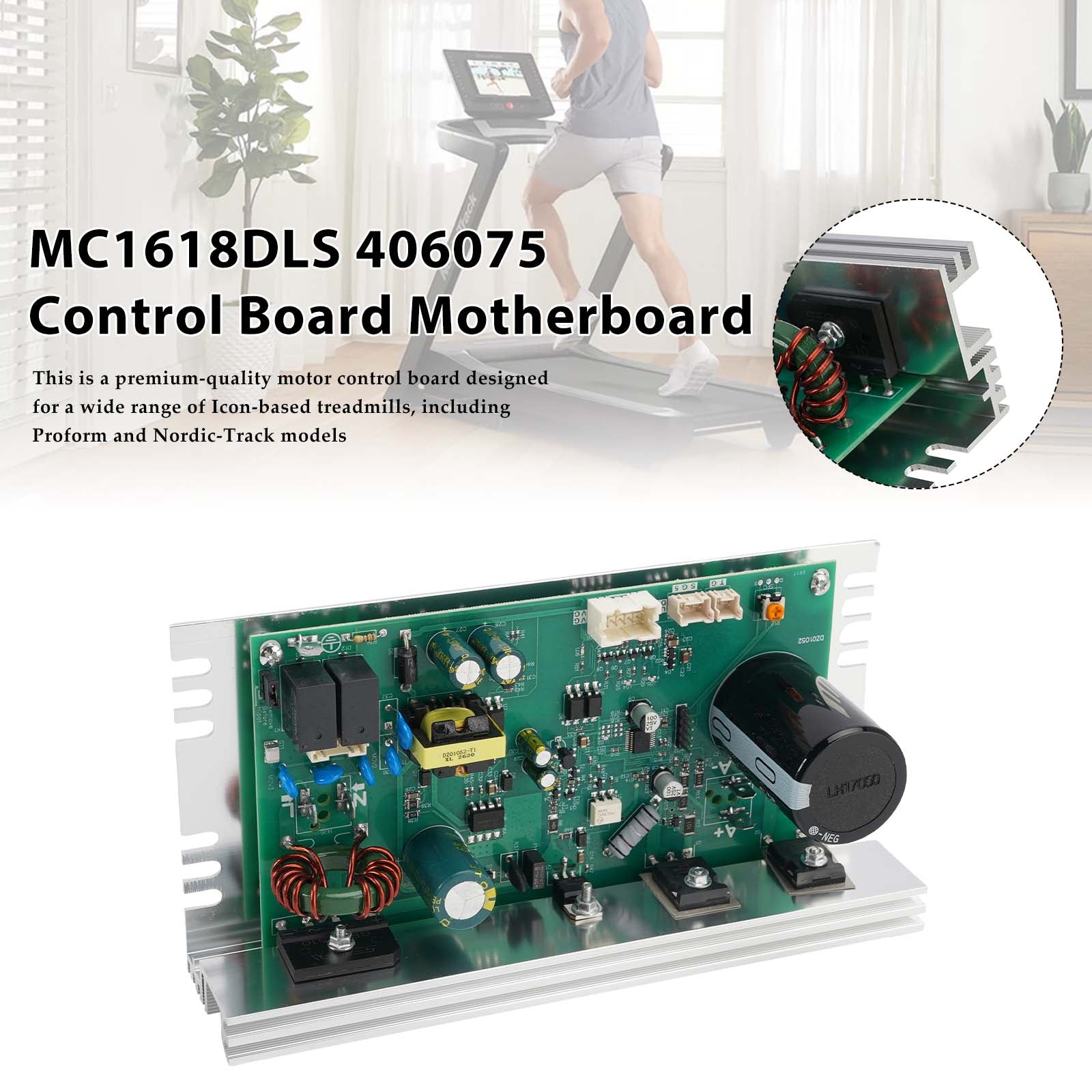 CARTE DE COMMANDE MC1618DLS 406075POUR LES TAPIS DE COURSE NORDICTRACK