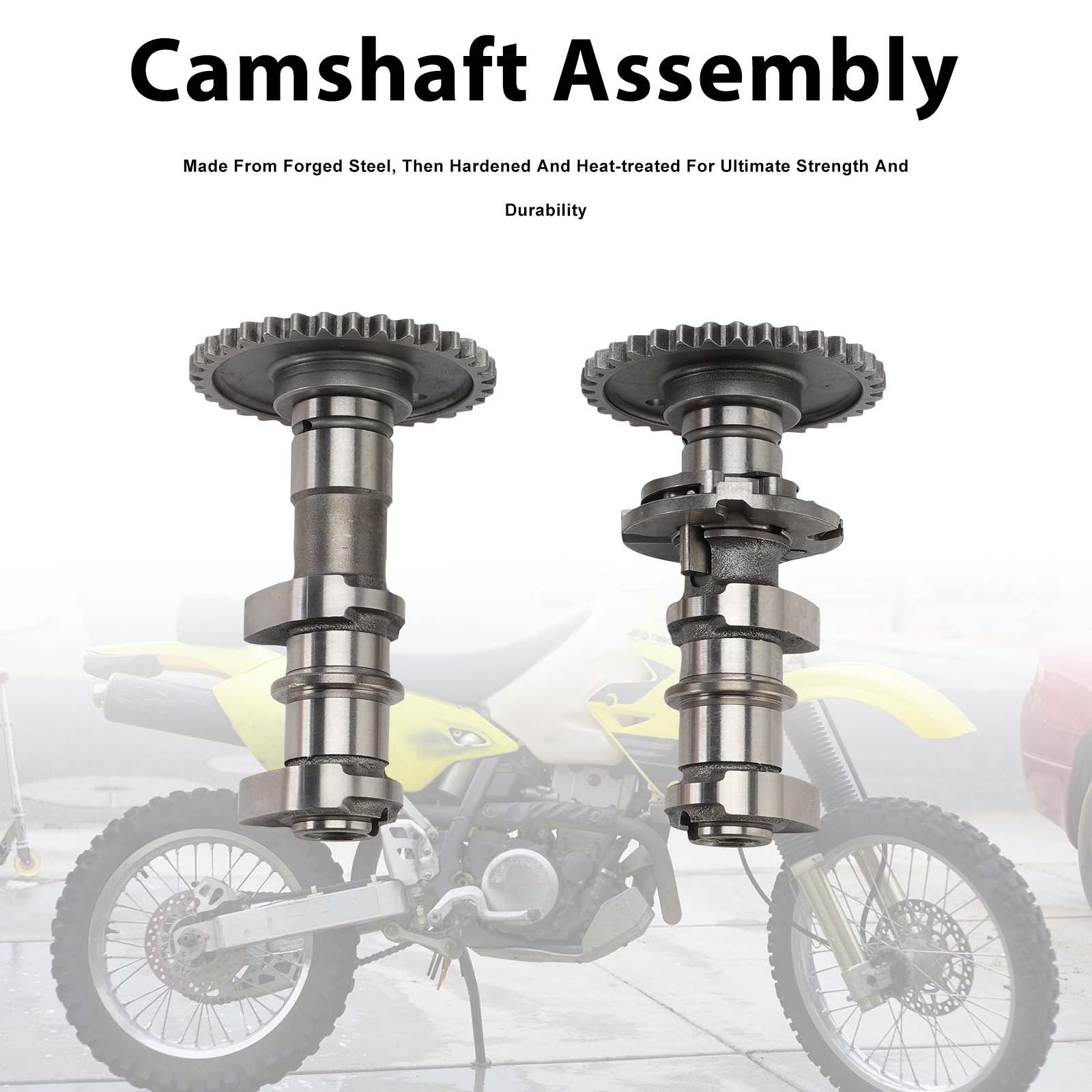 Arbres à cames d'admission et d'échappement Caltric pour Suzuki DR-Z400E DRZ400 S SM 00-24