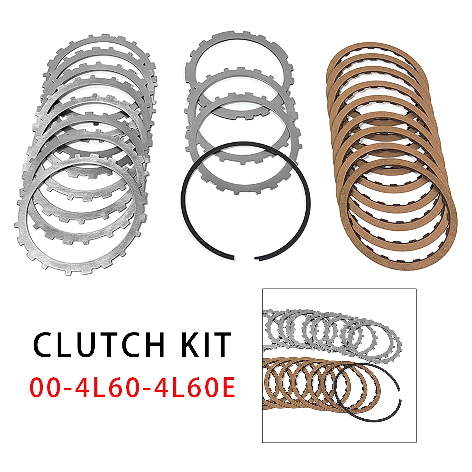 Kit Embrayage 3-4 Power Pack 00-4L60-4L60E 0.062 Pouces 9 Disques Friction 10