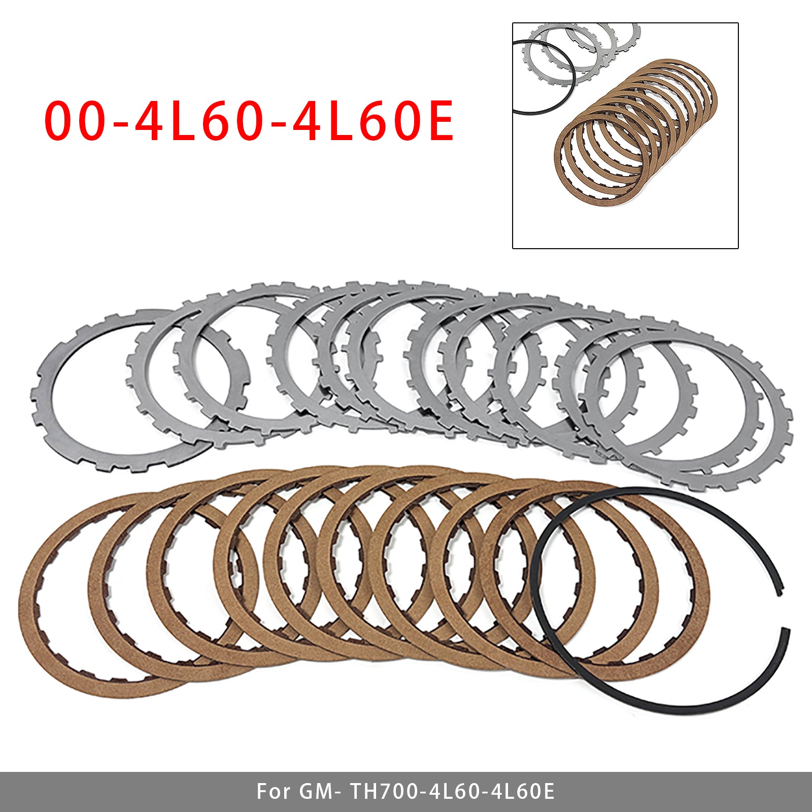 Kit Embrayage 3-4 Power Pack 00-4L60-4L60E 0.062 Pouces 9 Disques Friction 10