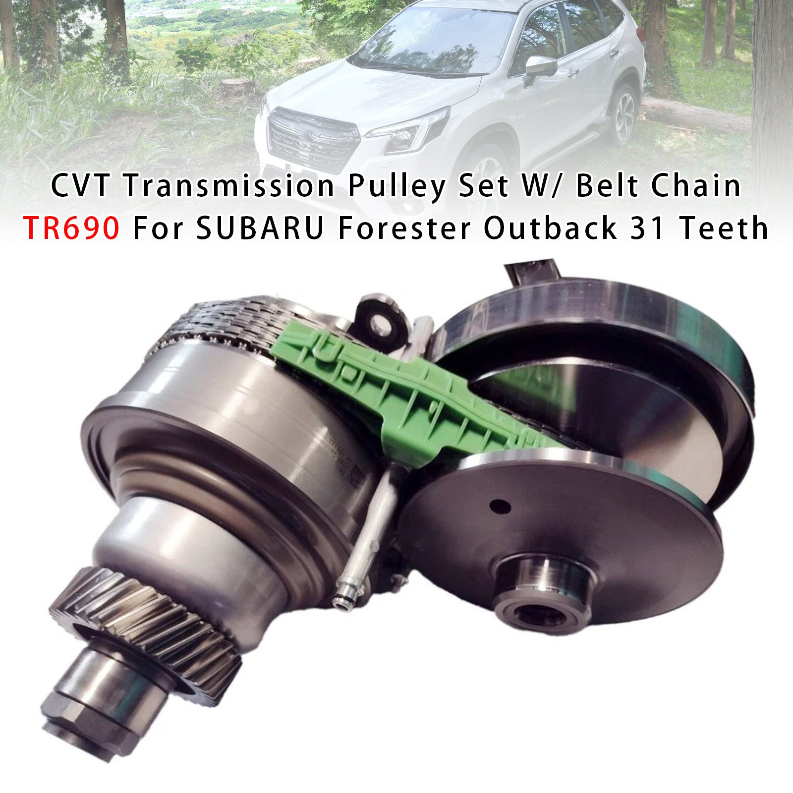 Ensemble Poulies Transmission CVT Avec Chaine TR690 Pour Forester 31 Dents
