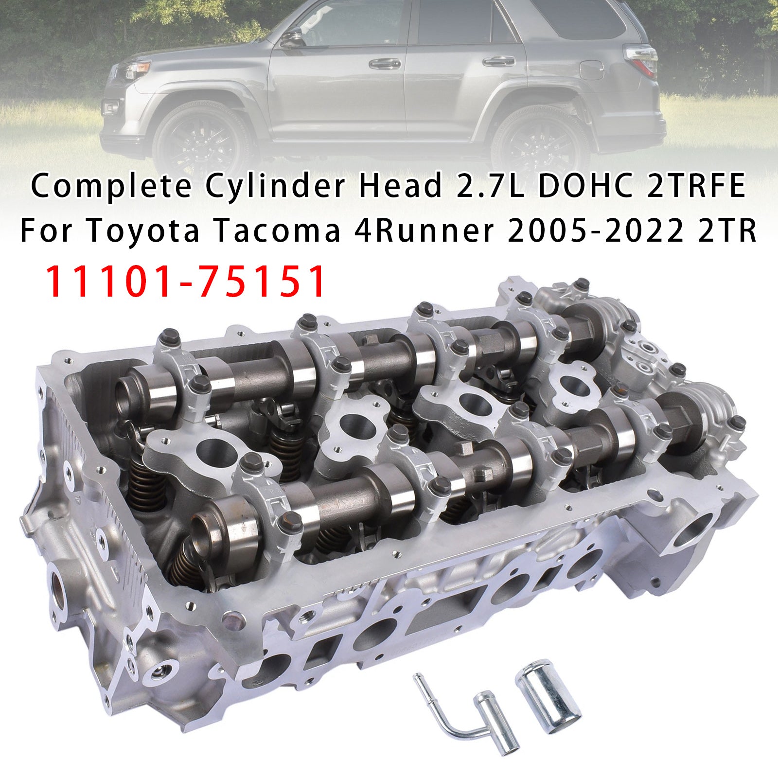 Culasse Complète 2.7L DOHC 2TRFE Pour Toyota Tacoma 4Runner 2005-2022 2TR
