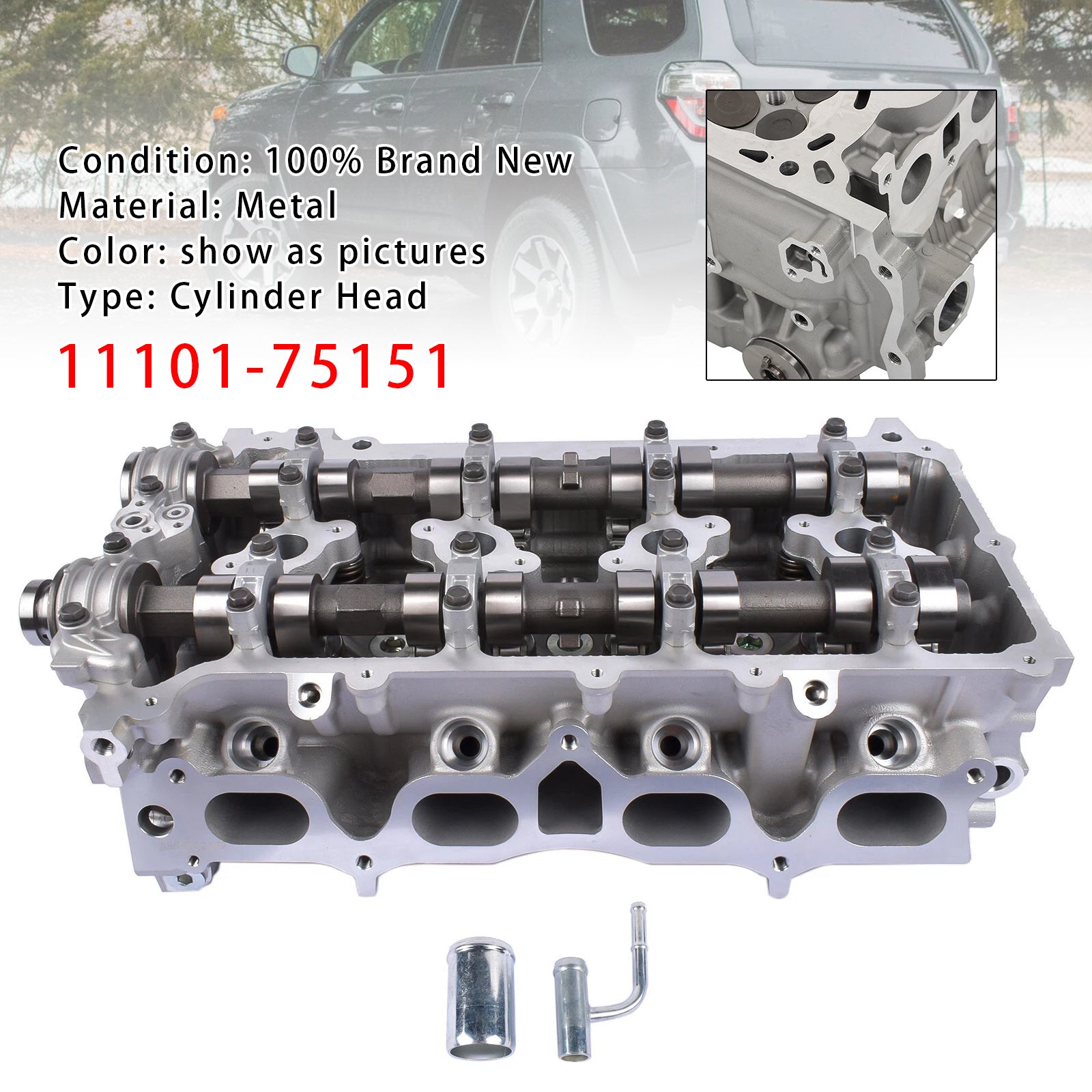 Culasse Complète 2.7L DOHC 2TRFE Pour Toyota Tacoma 4Runner 2005-2022 2TR