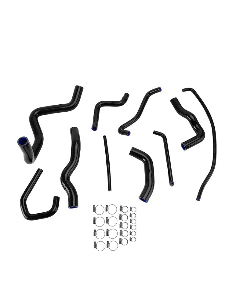 Kit de durites de refroidissement en silicone pour radiateur Kawasaki Ninja 636 ZX-6R 09-26 Black