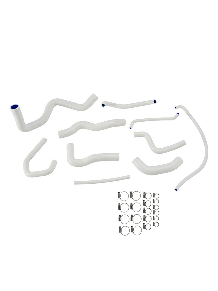 Kit de durites de refroidissement en silicone pour radiateur Kawasaki Ninja 636 ZX-6R 09-26 White