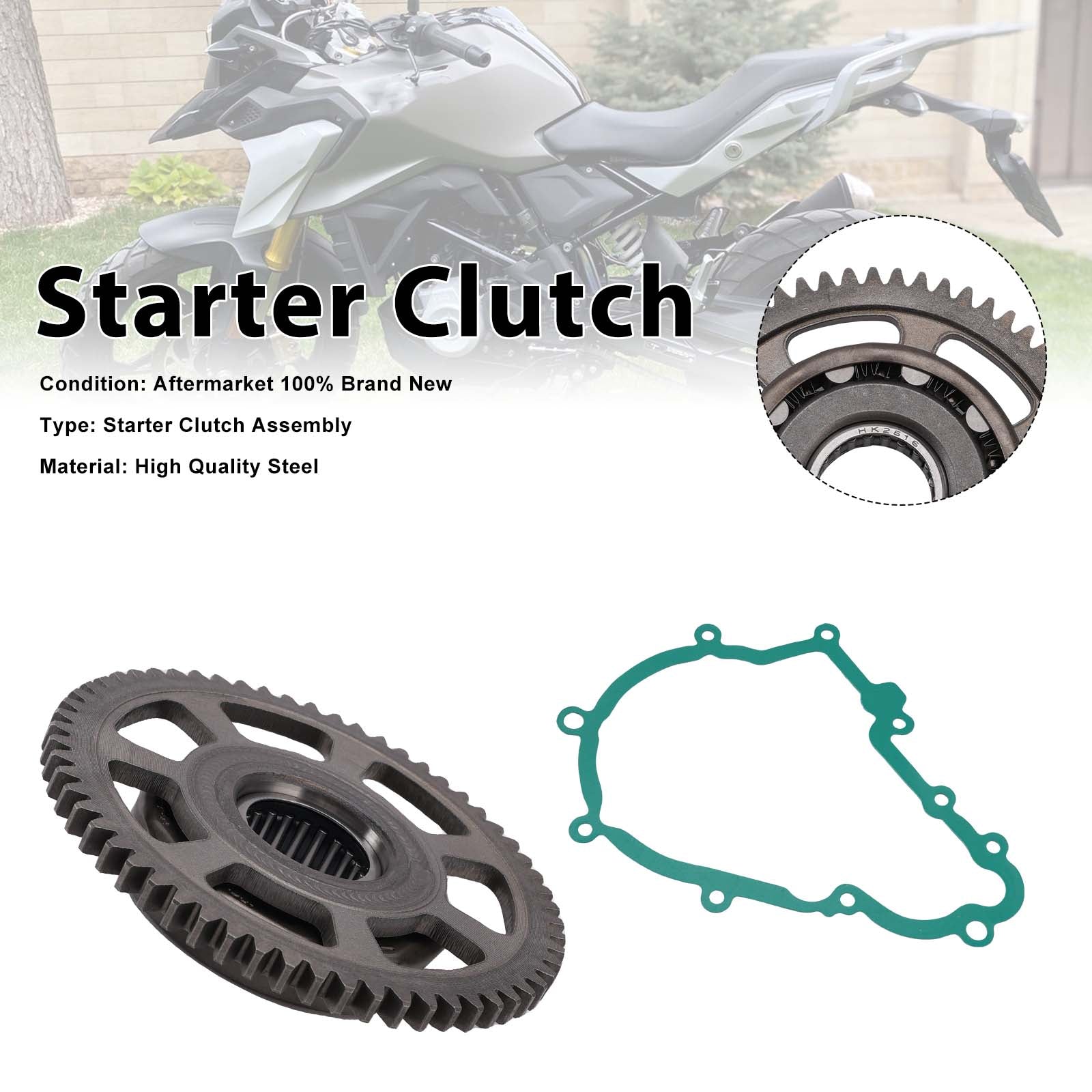 Joint unidirectionnel d'embrayage de démarreur compatible avec BMW G310GS G310R 2016-2020
