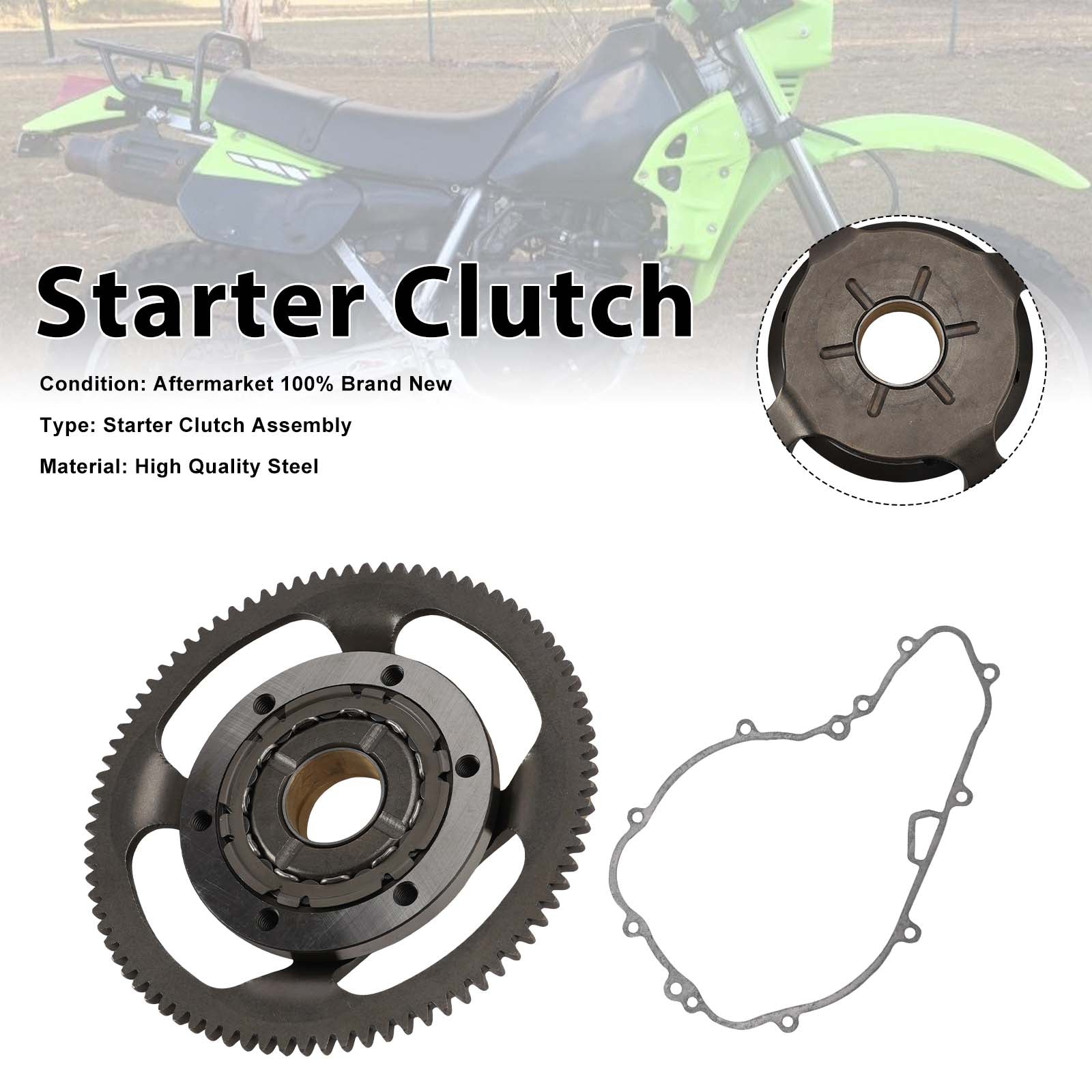 Kit d'embrayage de démarreur unidirectionnel pour Kawasaki KL650 KLR650 42034-1094 13216-0044