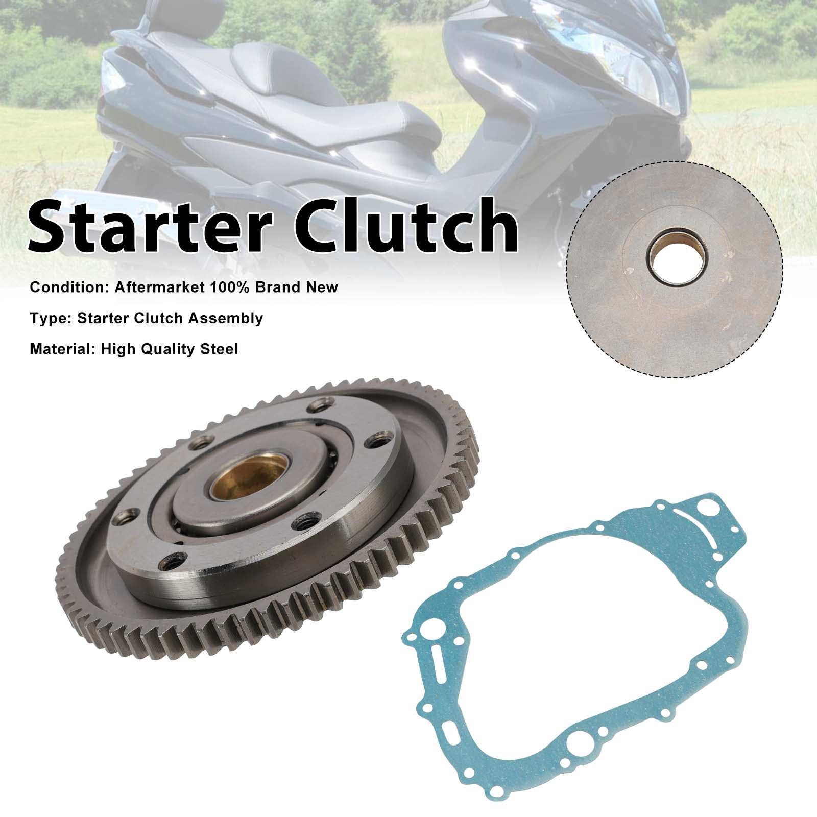 Kit d'embrayage de démarreur unidirectionnel 12600-15822 pour Suzuki AN400 Burgman 400 03-06