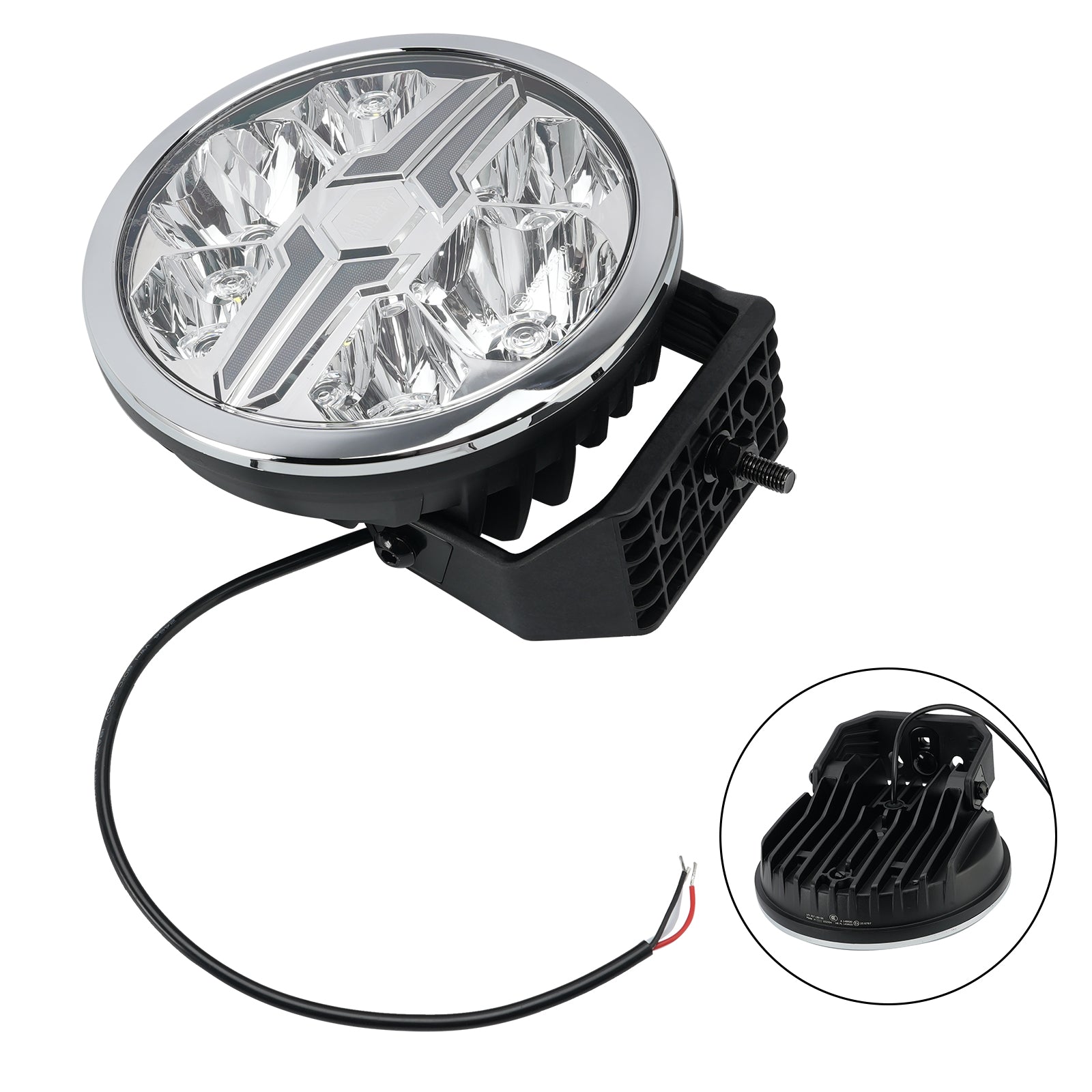 Lampe Auxiliaire Ronde ValueFit 9" Ref.25 12/24V 17W 1700LM 6000K Pour HELLA