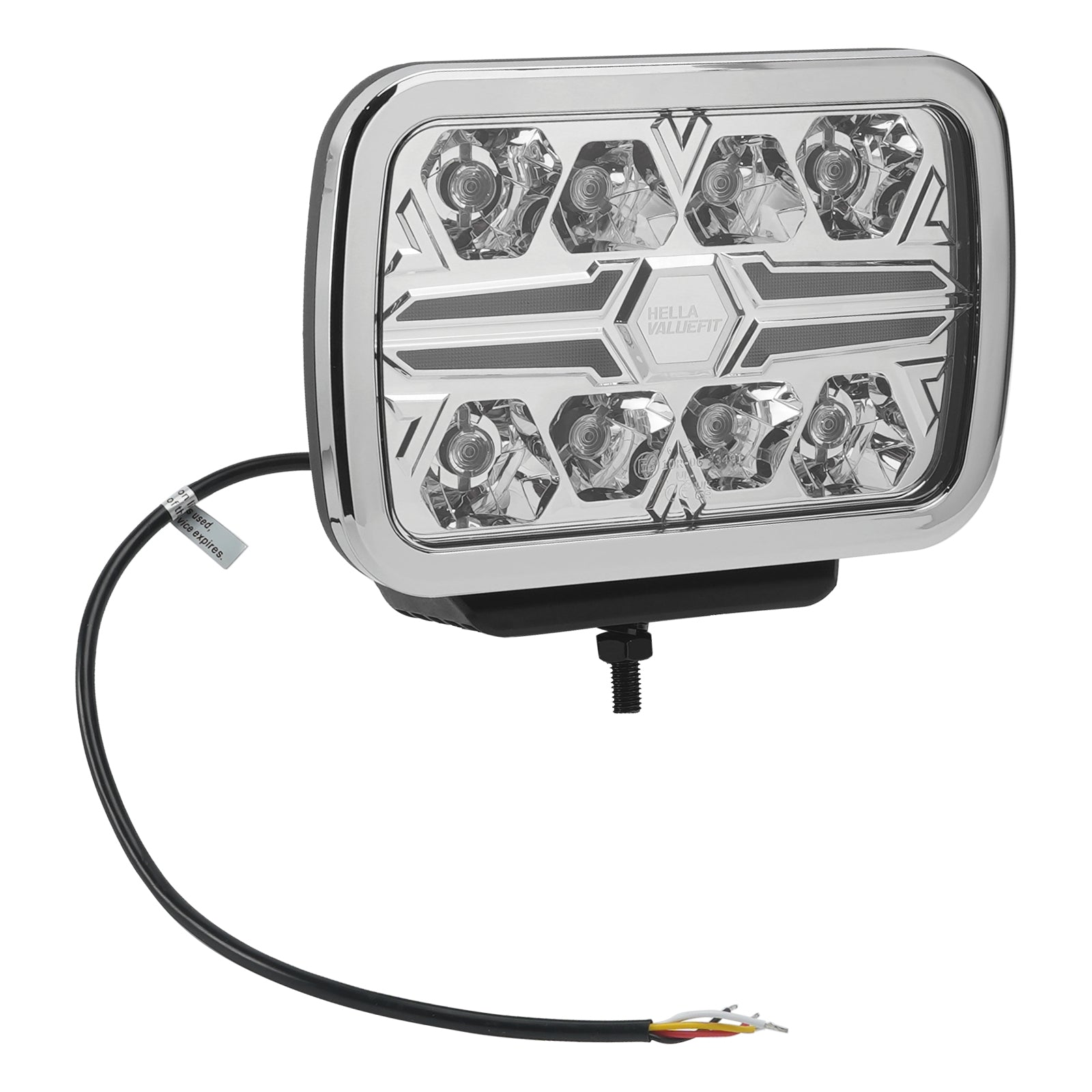 Lampe Auxiliaire Carrée ValueFit 9" Ref.25 12/24V 36W 2600LM 6000K Pour HELLA