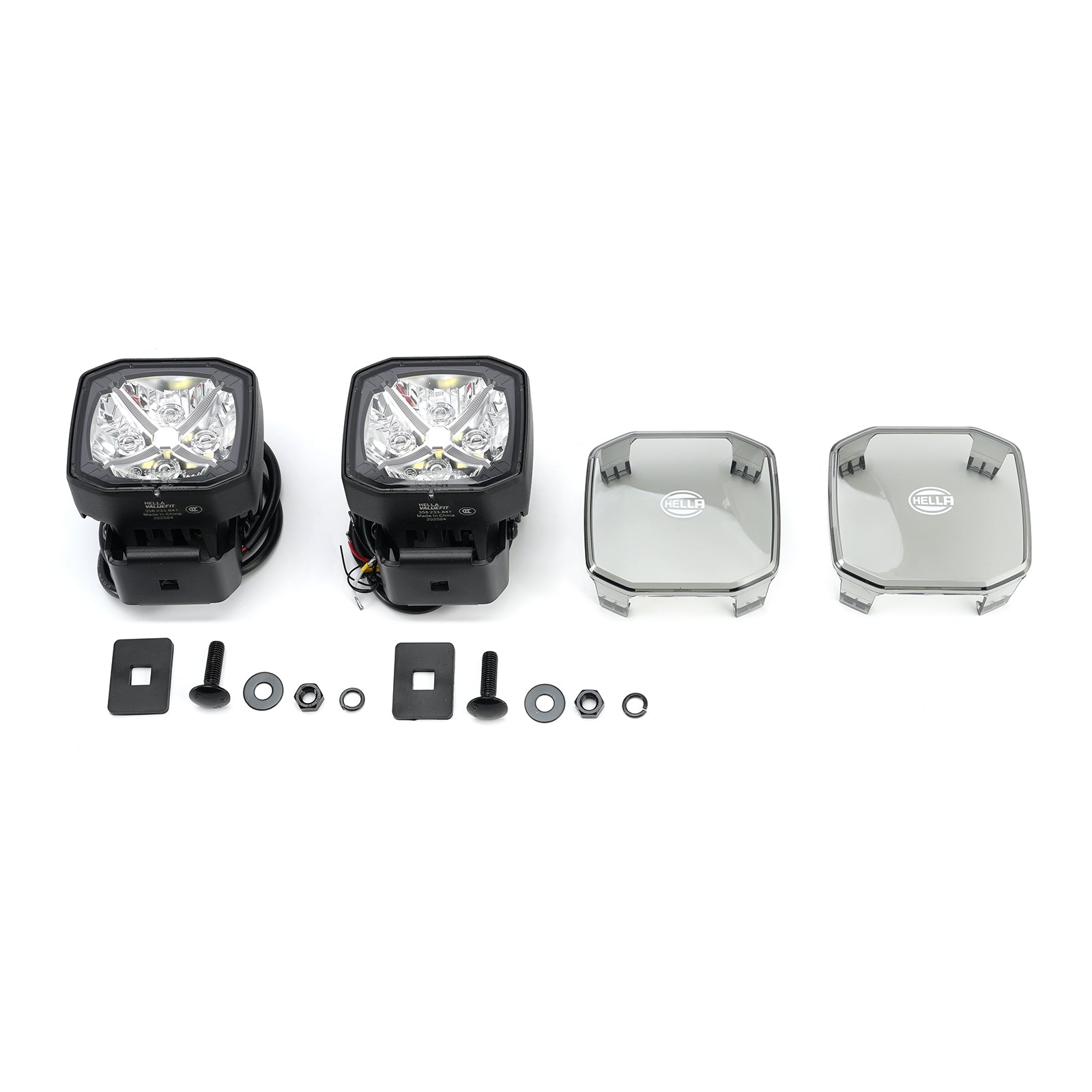 Lampe Auxiliaire Spot Carrée ValueFit 3.6" 12/24V 60W 5700LM 5700K Pour HELLA