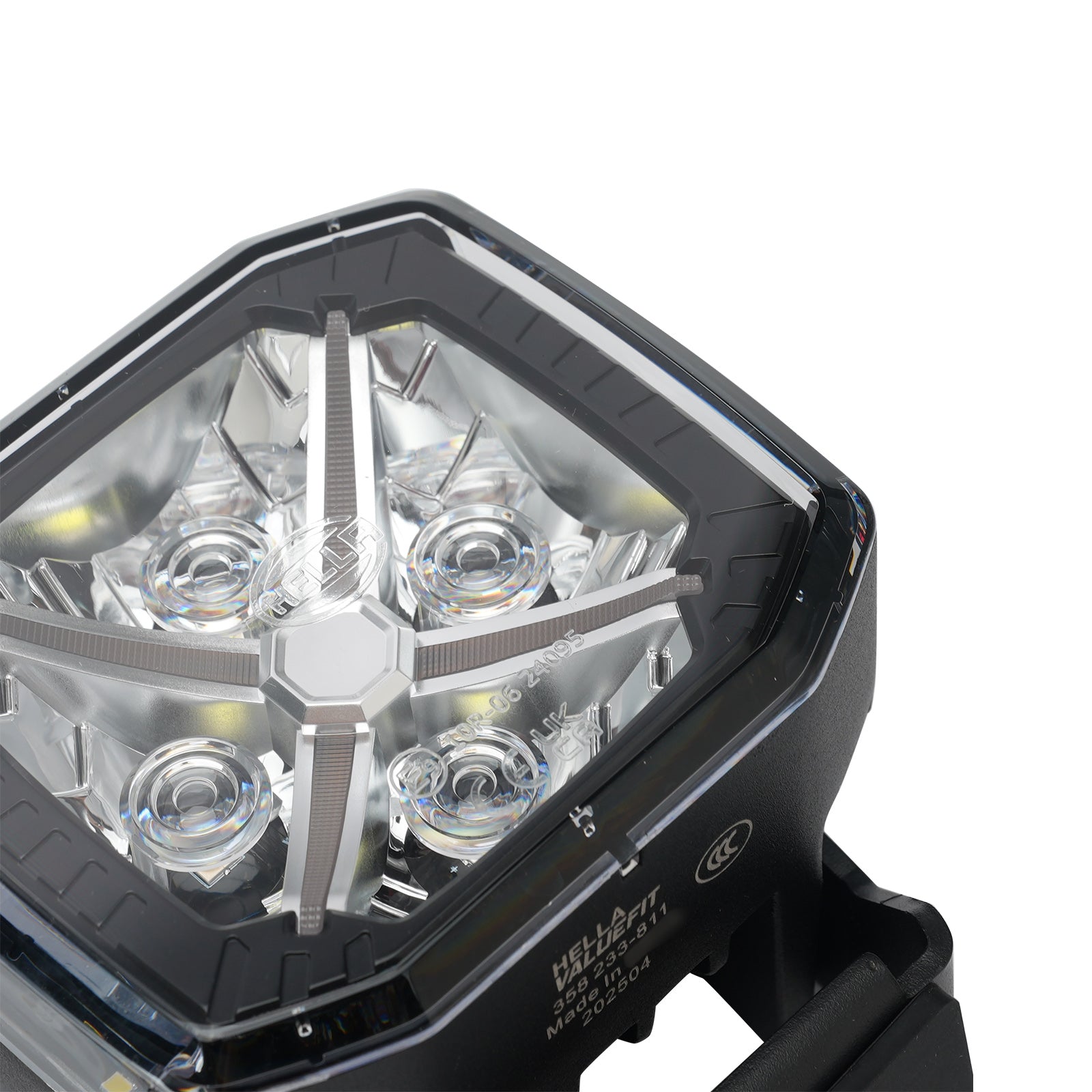 Lampe Auxiliaire Spot Carrée ValueFit 4.3" 12/24V 60W 7100LM 5700K Pour HELLA