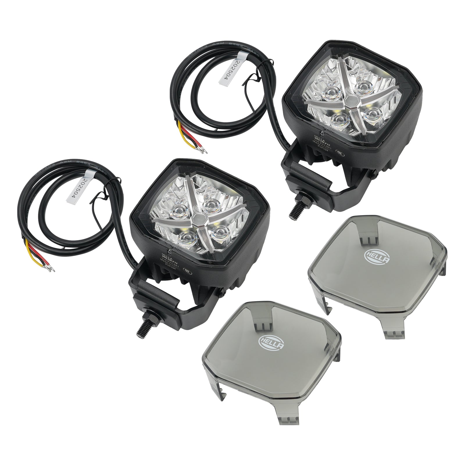 Lampe Auxiliaire Spot Carrée ValueFit 3.6" 12/24V 60W 5700LM 5700K Pour HELLA