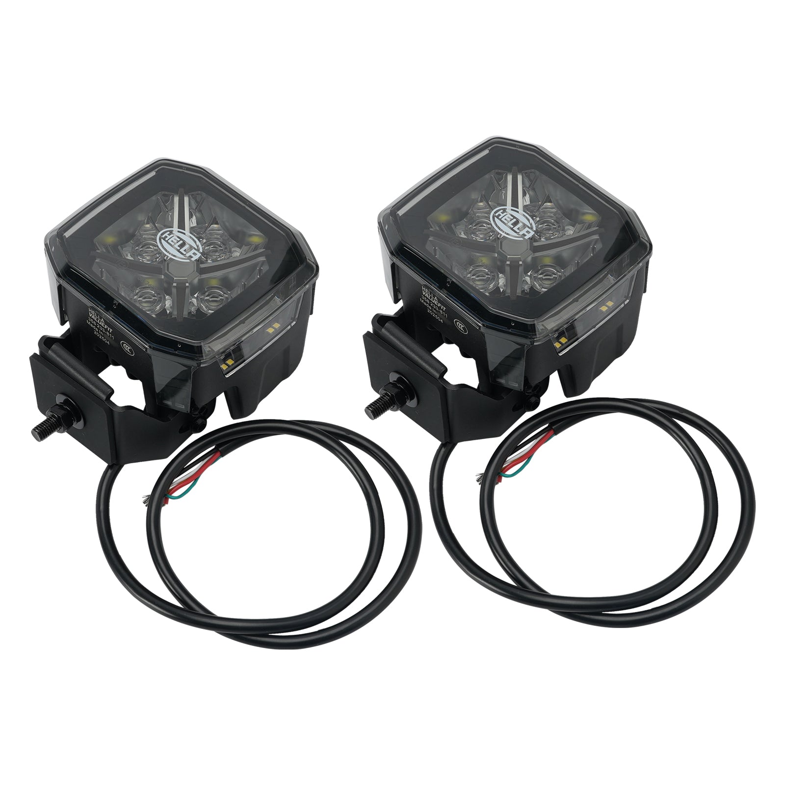 Lampe Auxiliaire Spot Carrée ValueFit 4.3" 12/24V 60W 7100LM 5700K Pour HELLA
