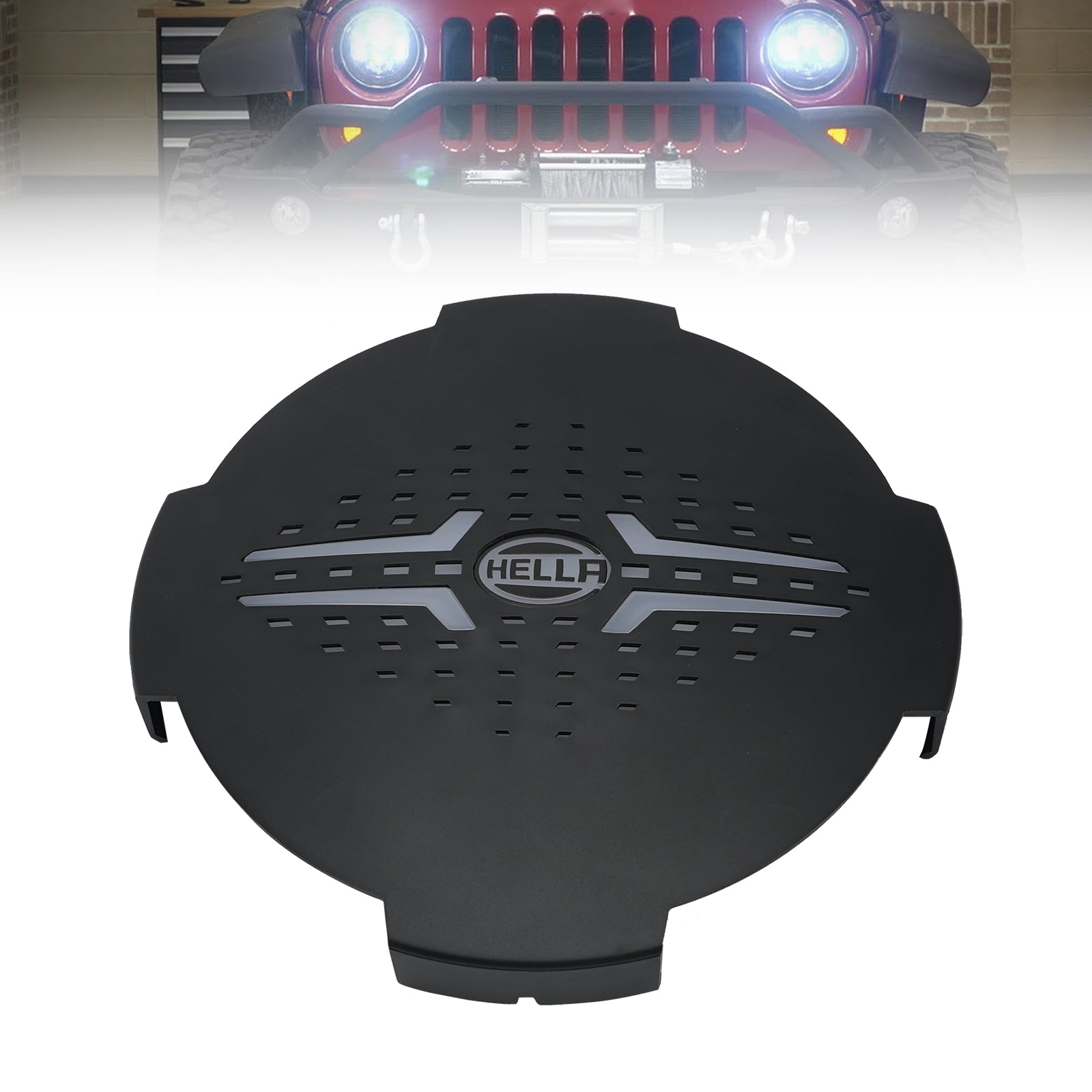 Housse Protection Lampe Auxiliaire Ronde ValueFit 9" Pour HELLA 8XS 358198011