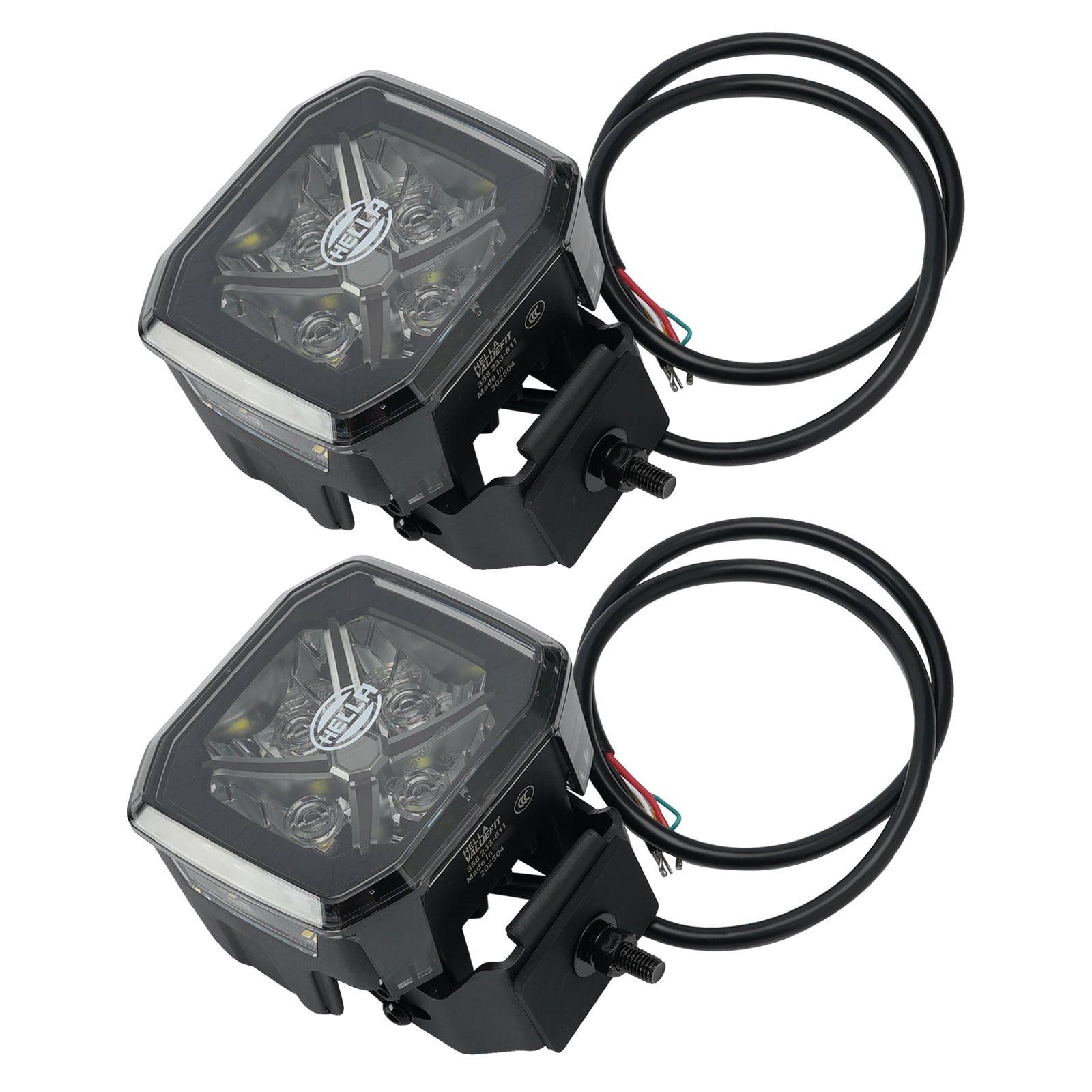 Lampe Auxiliaire Spot Carrée ValueFit 4.3" 12/24V 60W 7100LM 5700K Pour HELLA