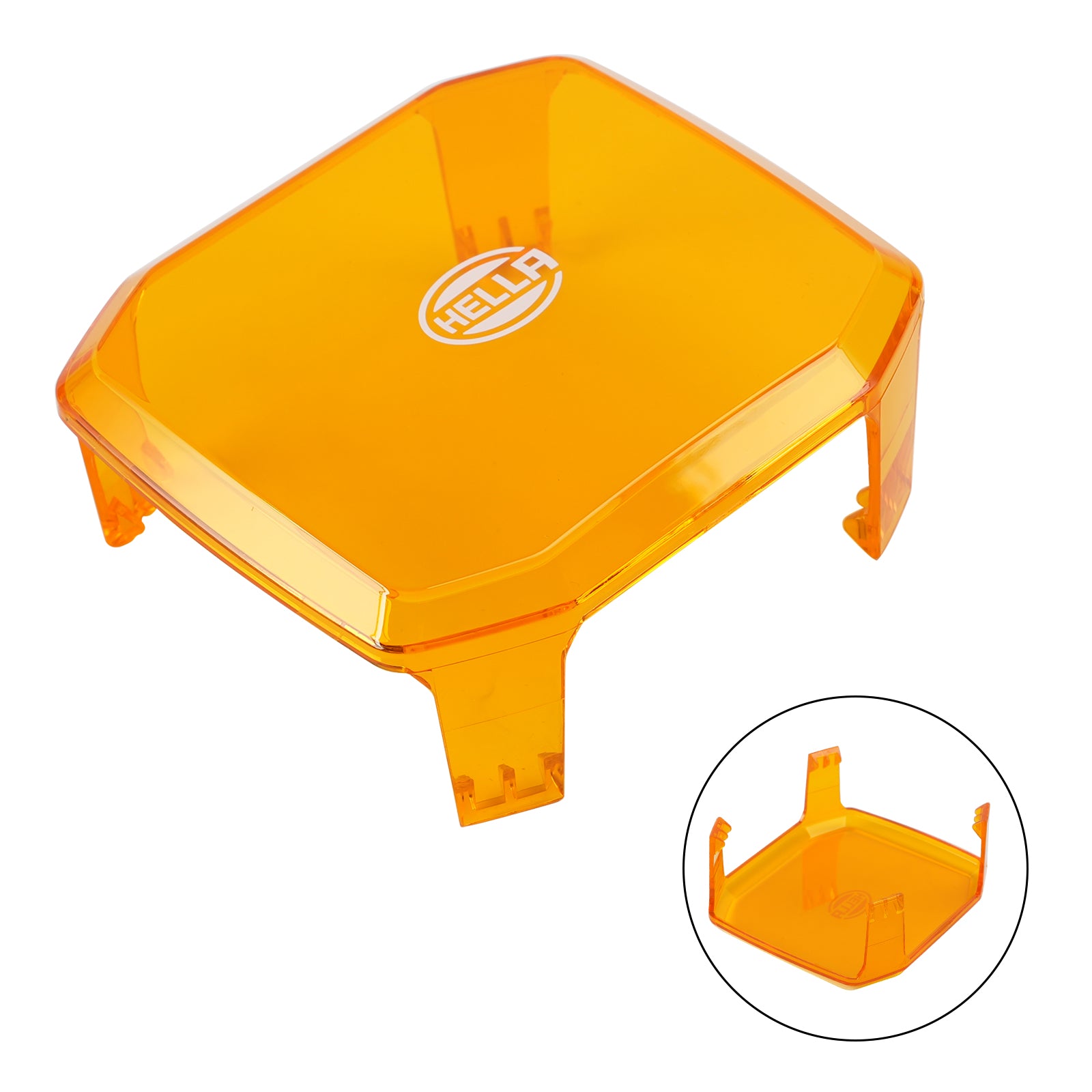 ValueFit vierkante amberkleurige beschermhoes voor buiten 4.3" Voor HELLA