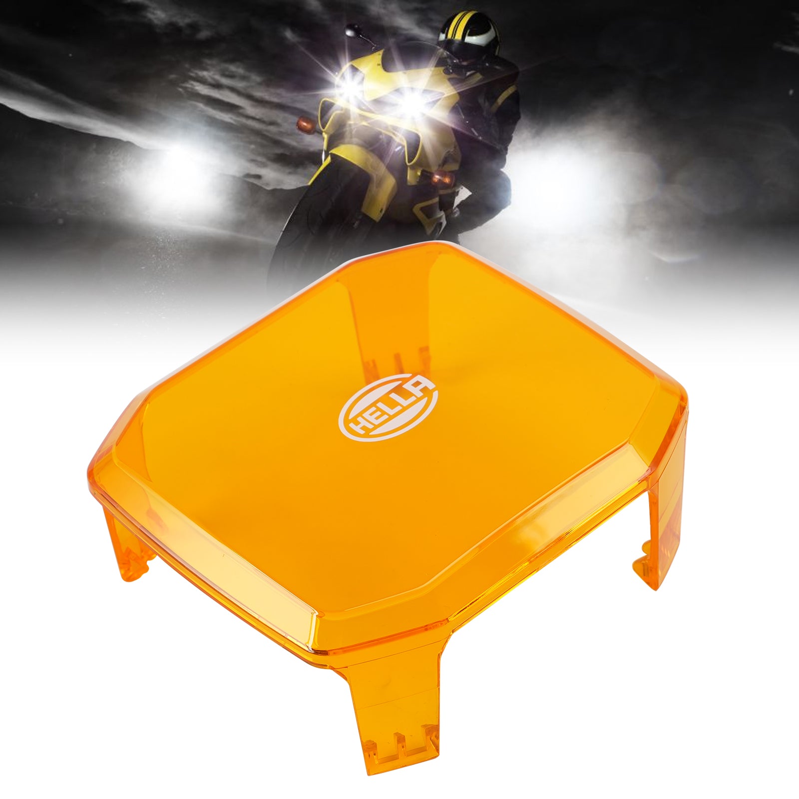 ValueFit vierkante amberkleurige beschermhoes voor buiten 4.3" Voor HELLA
