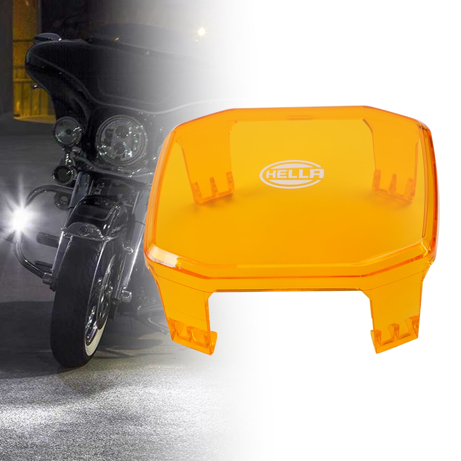 Housse protection extérieure lampe ambrée carrée ValueFit 3.6" Pour HELLA
