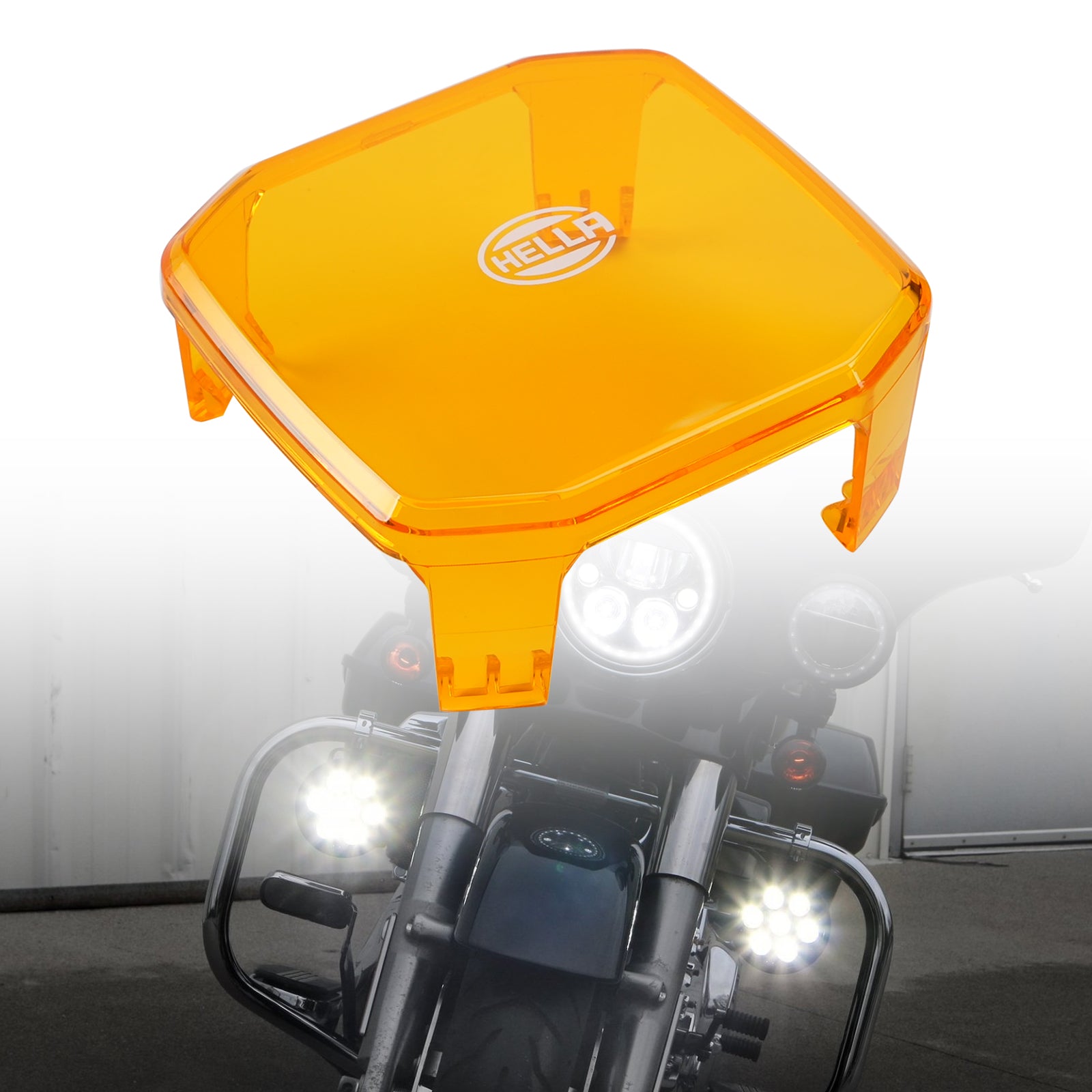Housse protection extérieure lampe ambrée carrée ValueFit 3.6" Pour HELLA