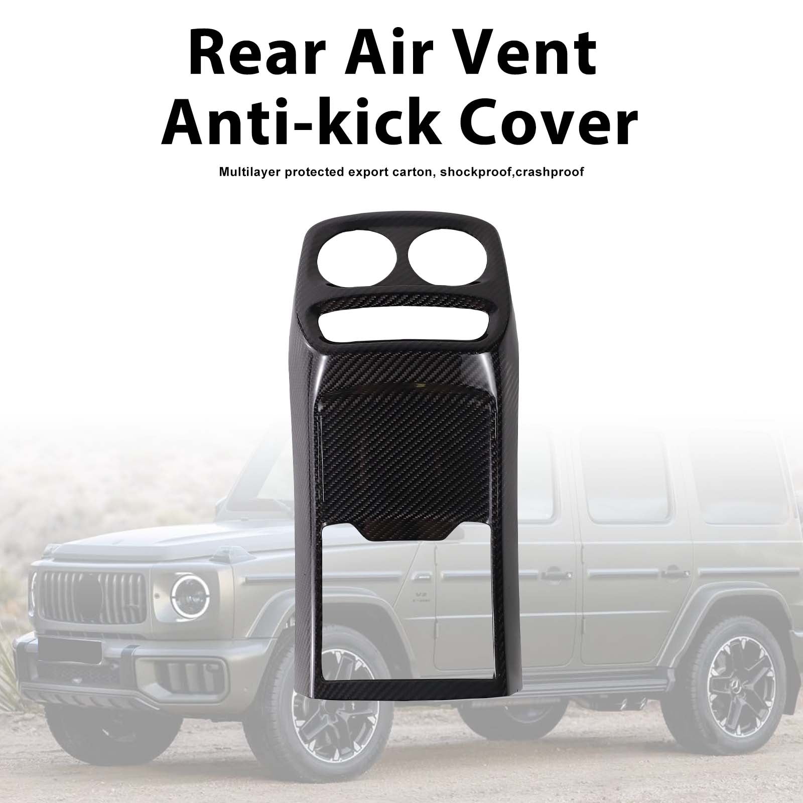 Dry Carbon Fiber Rear Air Vent Anti-kick Cover Pour G class W464 W463A 2019+