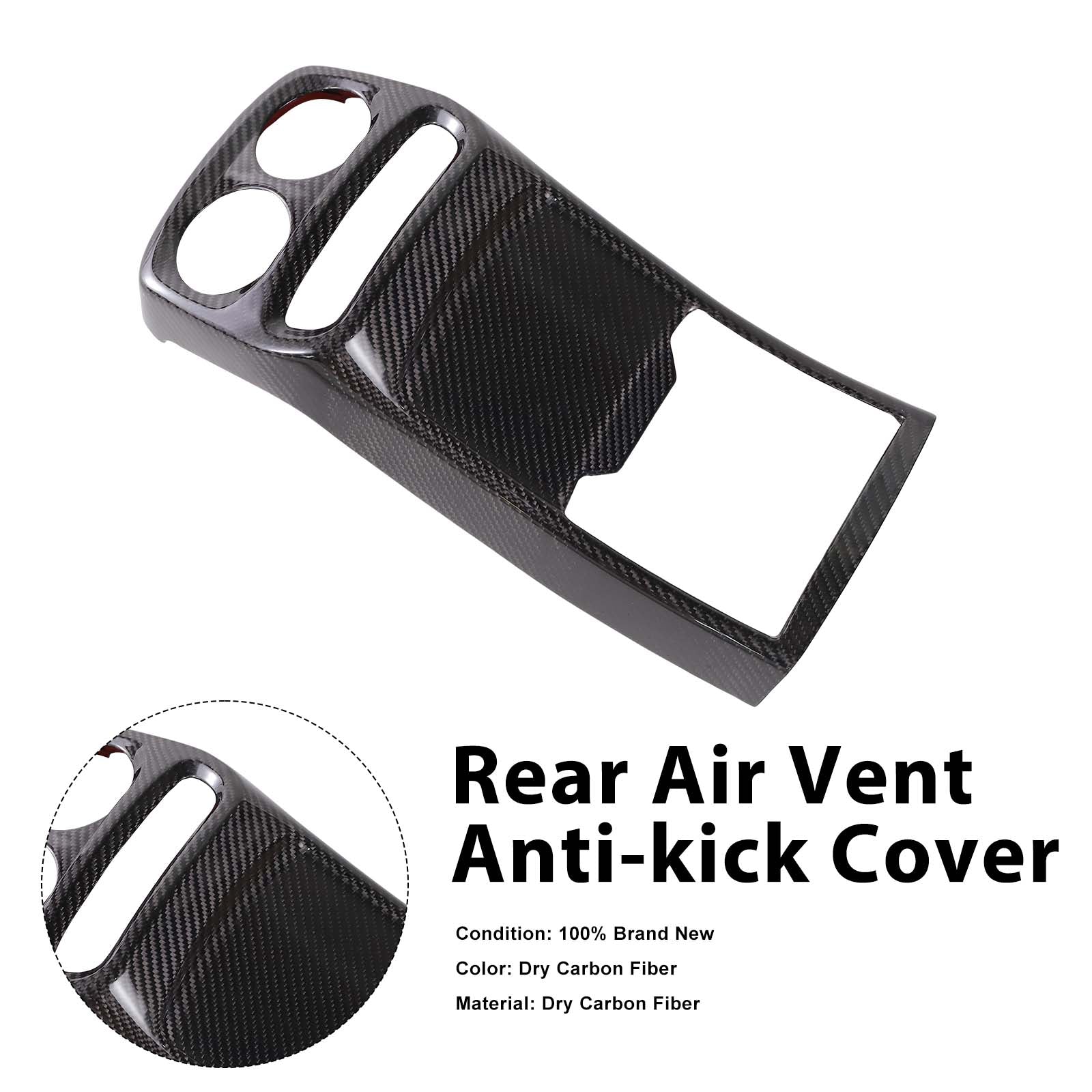 Dry Carbon Fiber Rear Air Vent Anti-kick Cover Pour G class W464 W463A 2019+