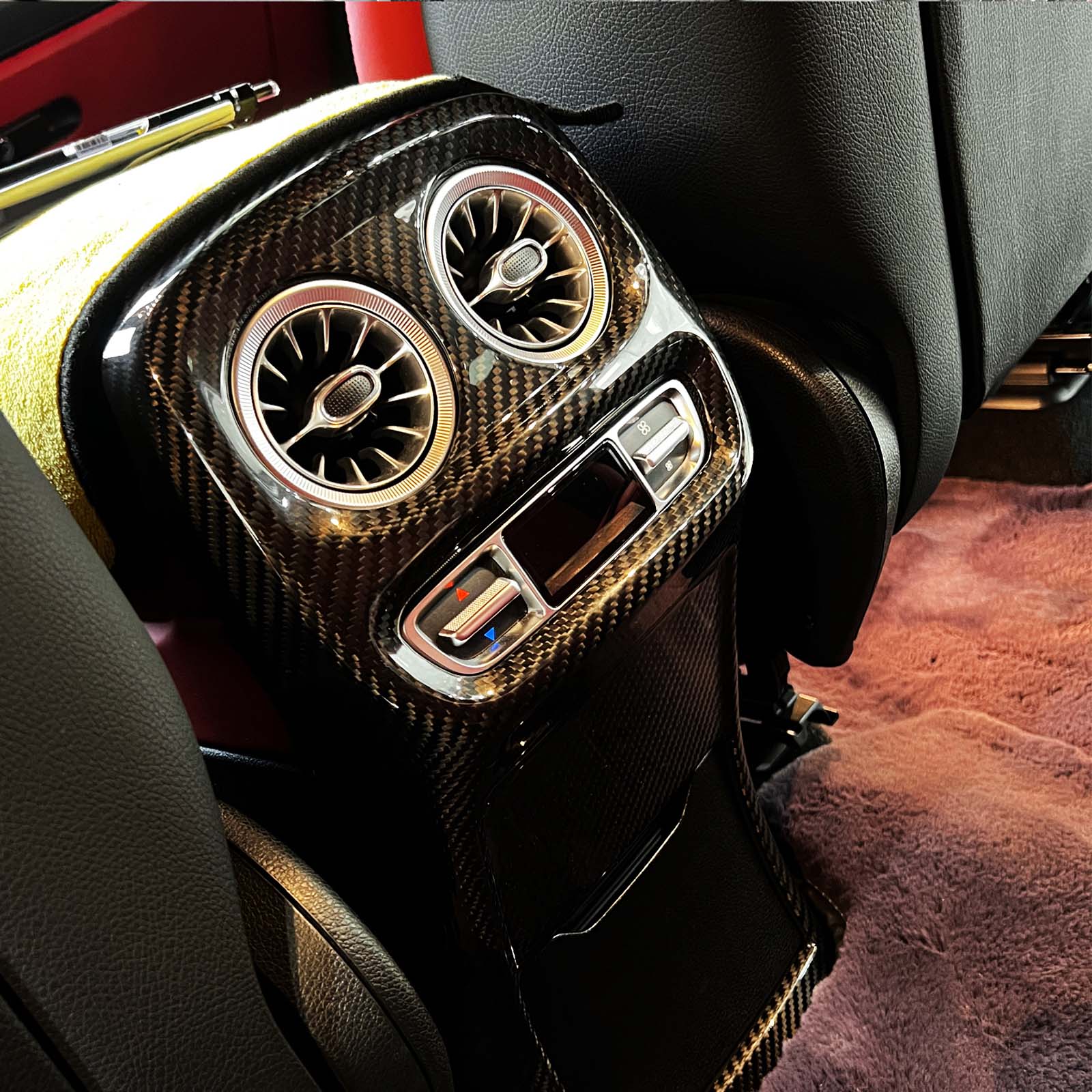 Dry Carbon Fiber Rear Air Vent Anti-kick Cover Pour G class W464 W463A 2019+