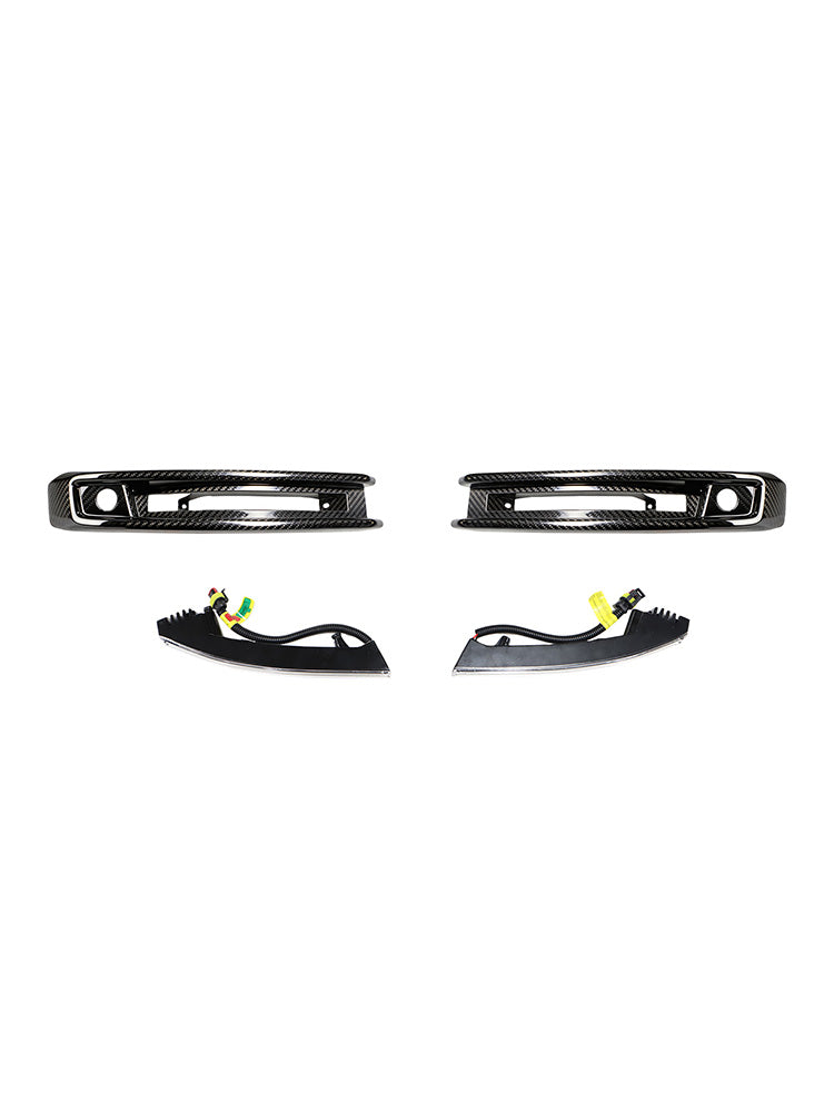 DRY CF Front Bumper Fog Lights Frame Pour Mercedes G-Class W464 G63 2019+
