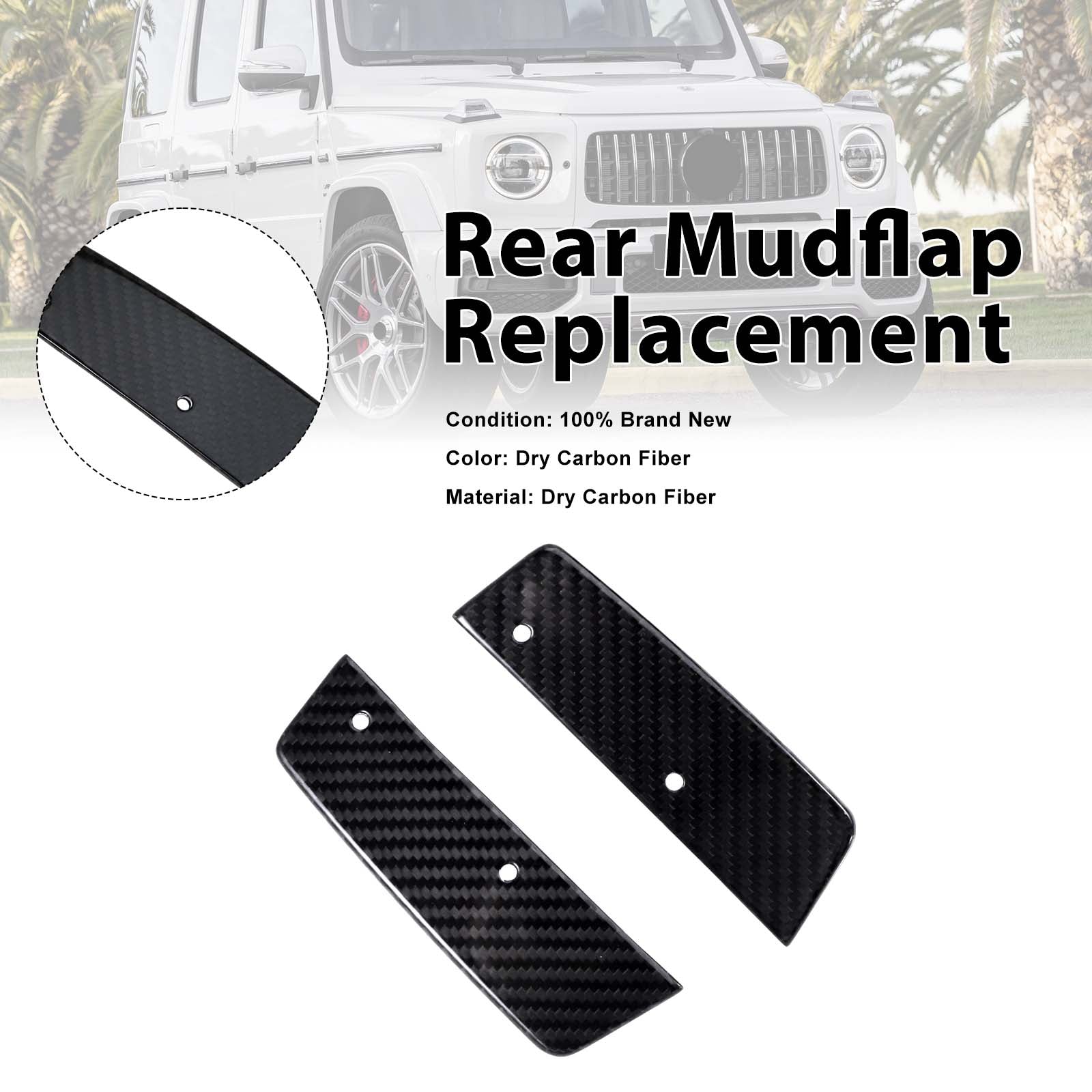 Rear Mudflap Replacement Pour Mercedes Benz G-Class W464 W463A W465 2019-2023