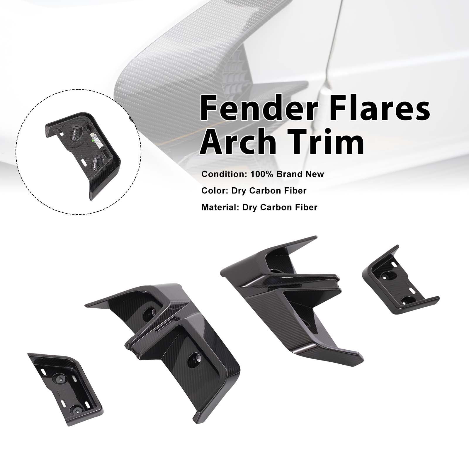 Dry Carbon Fender Flares Arch Trims Pour Mercedes Benz W464 B700 B800 2019+ Wide
