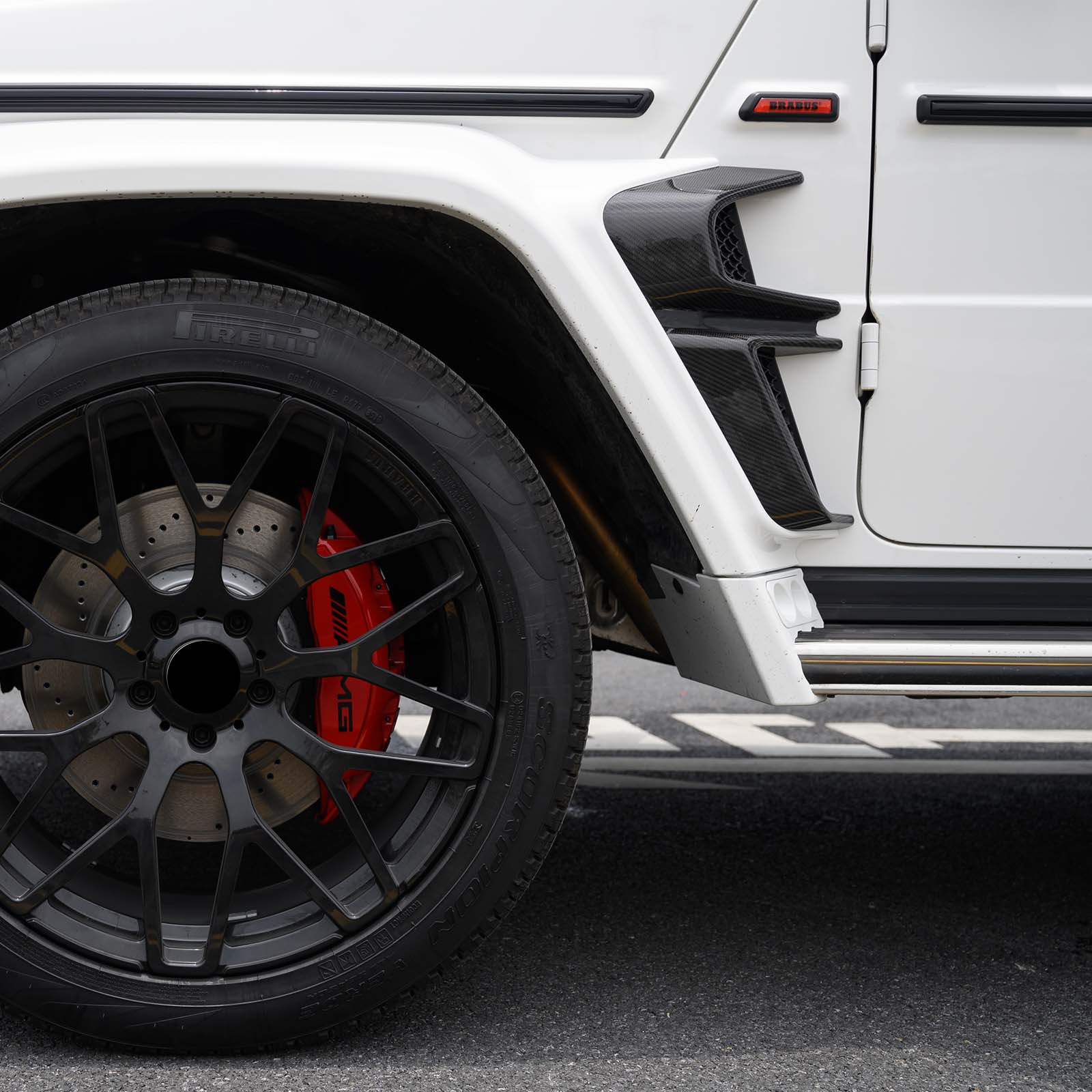 Dry Carbon Fender Flares Arch Trims Pour Mercedes Benz W464 B700 B800 2019+ Wide