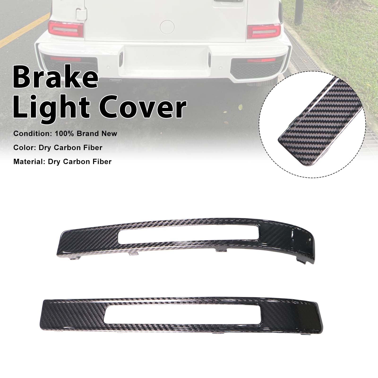 Dry Carbon Brake Light Cover Pour Mercedes Benz G-Class W464 G63 B700 B900 2019+