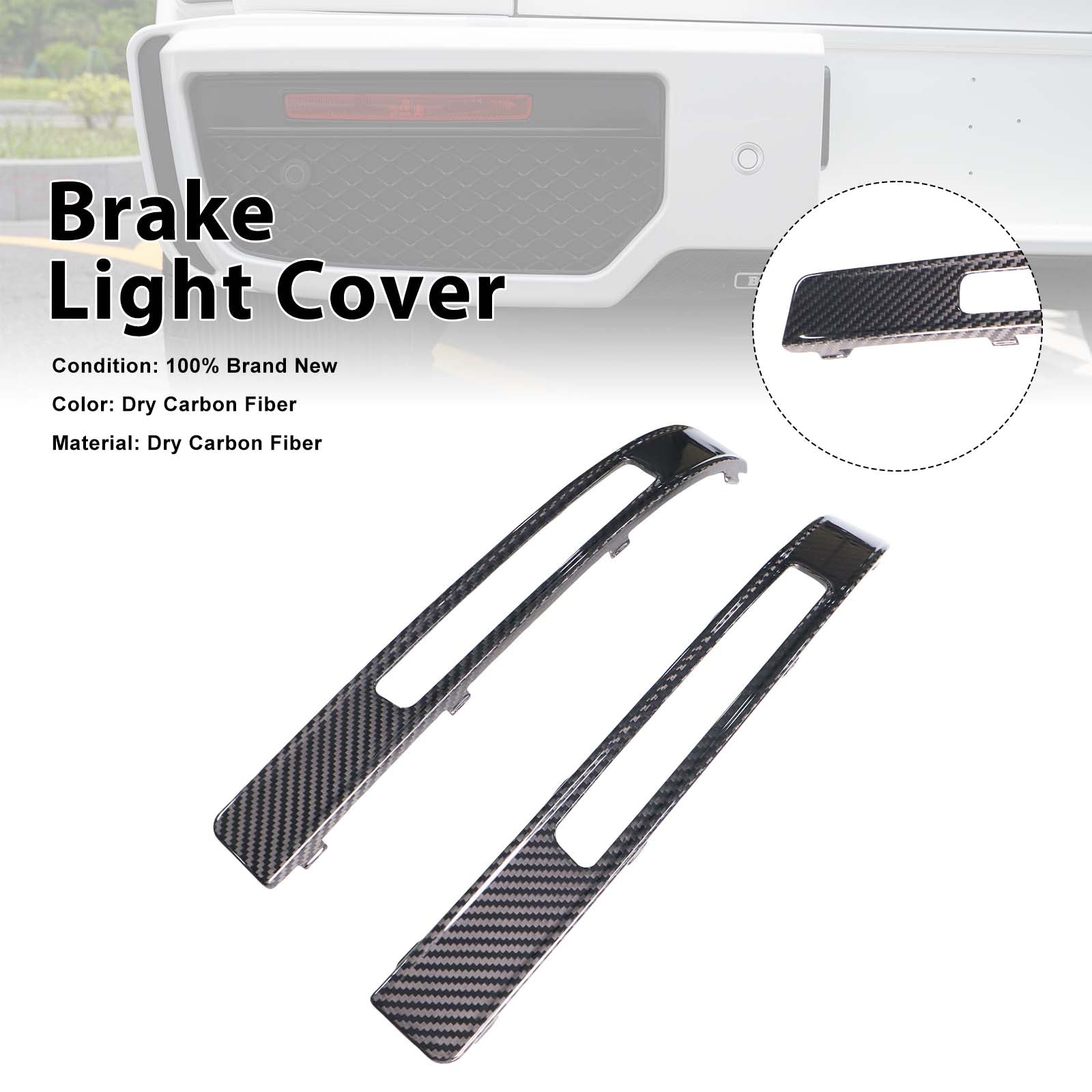 Dry Carbon Brake Light Cover Pour Mercedes Benz G-Class W464 G63 B700 B900 2019+