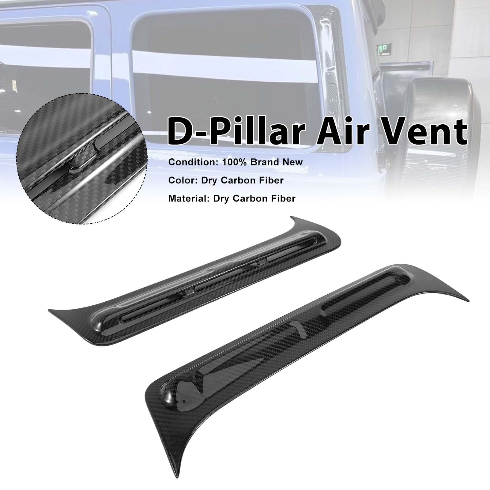 Carbon Fiber M-Style D-Pillar Air Vents Pour Mercedes G-Class W464 W463A 2019+