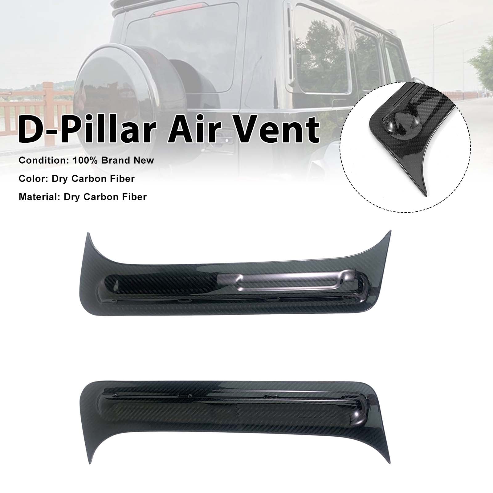 Carbon Fiber M-Style D-Pillar Air Vents Pour Mercedes G-Class W464 W463A 2019+