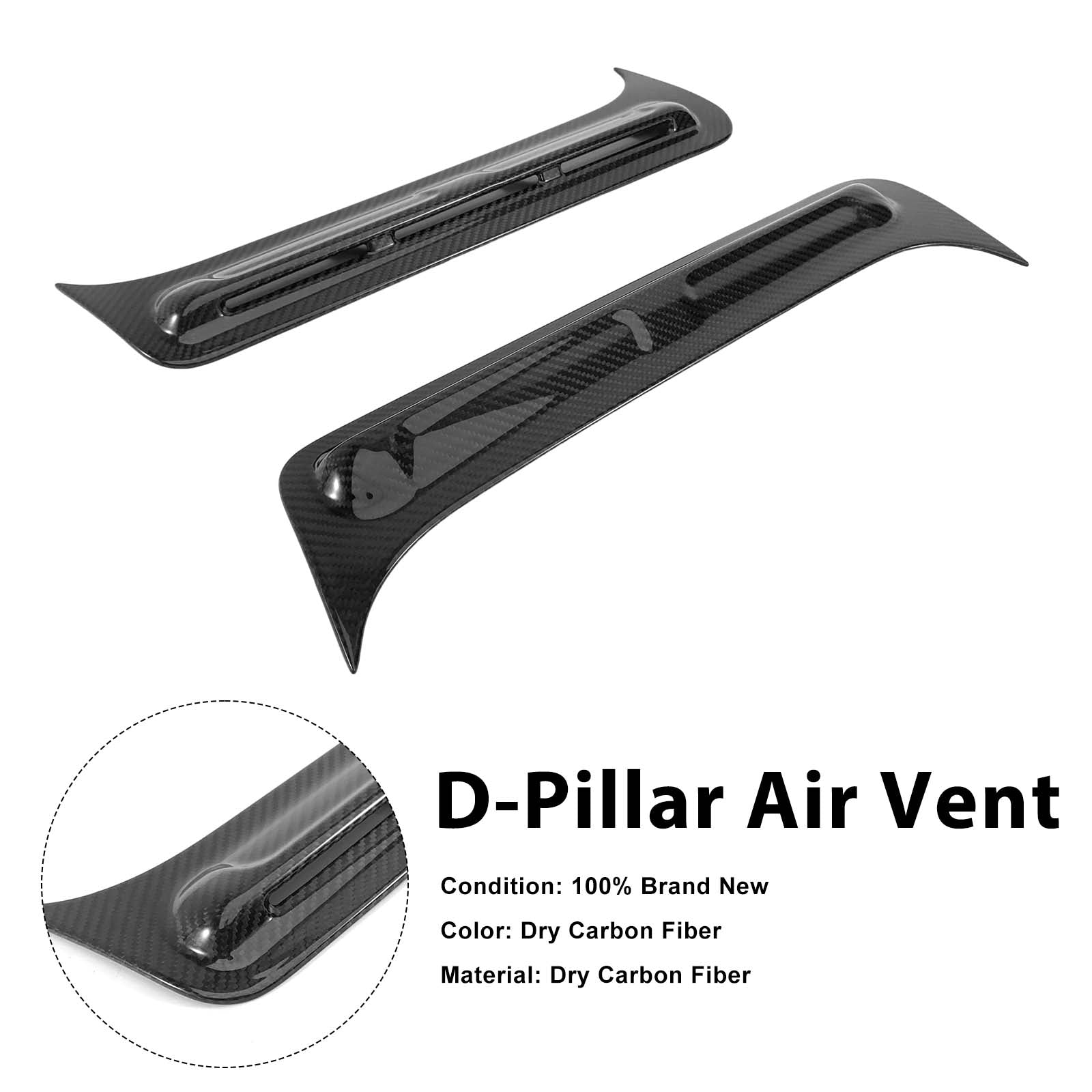 Carbon Fiber M-Style D-Pillar Air Vents Pour Mercedes G-Class W464 W463A 2019+