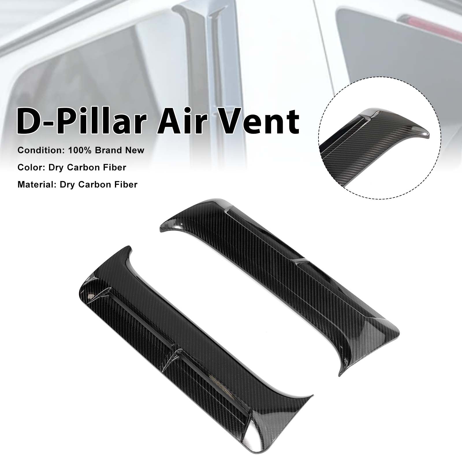 Carbon Fiber LM-Style D-Pillar Air Vents Pour Mercedes G-Class W464 W463A 2019+