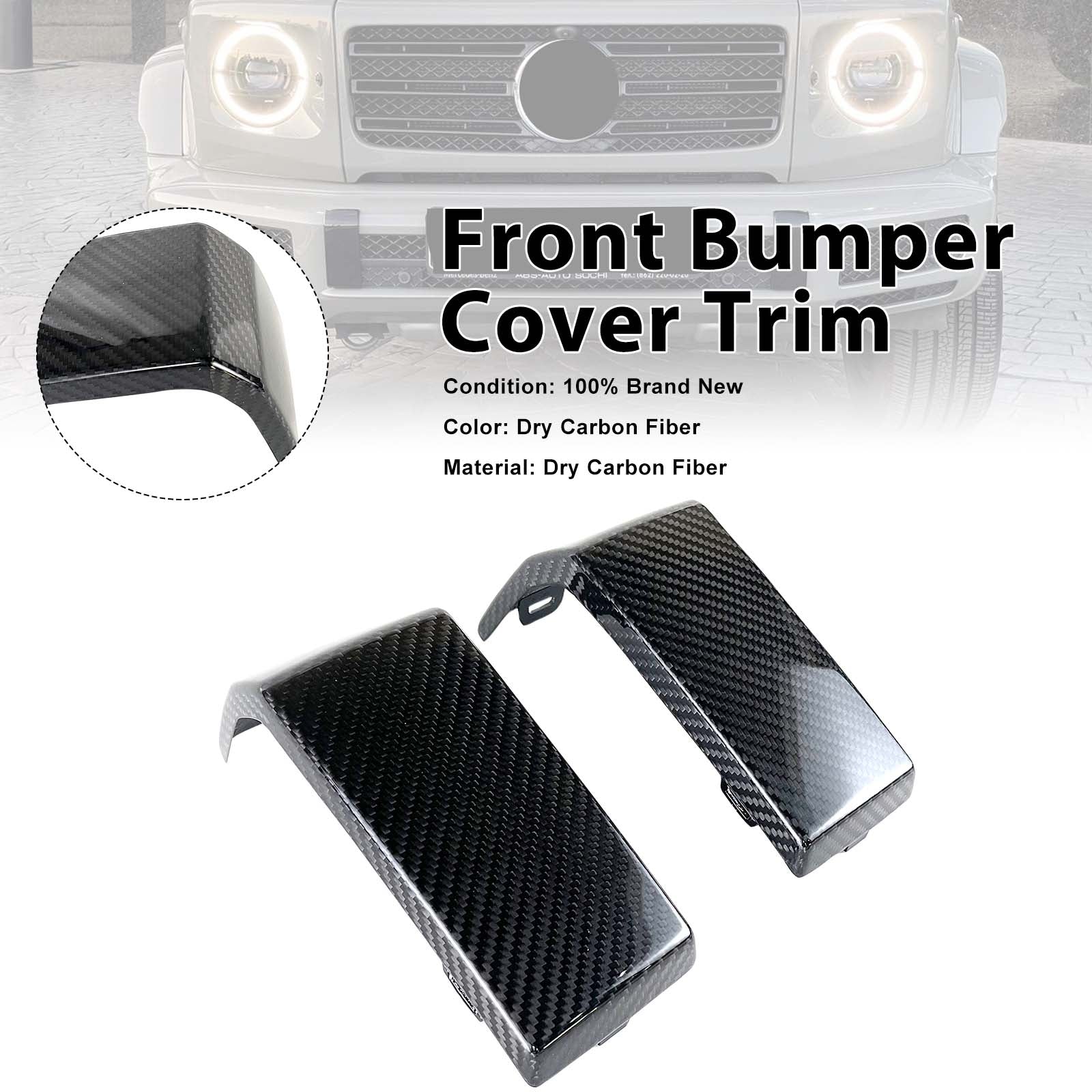 Carbon Fiber Front Bumper Cover Pour Mercedes Benz G-Class W464 W463A 2019-2023
