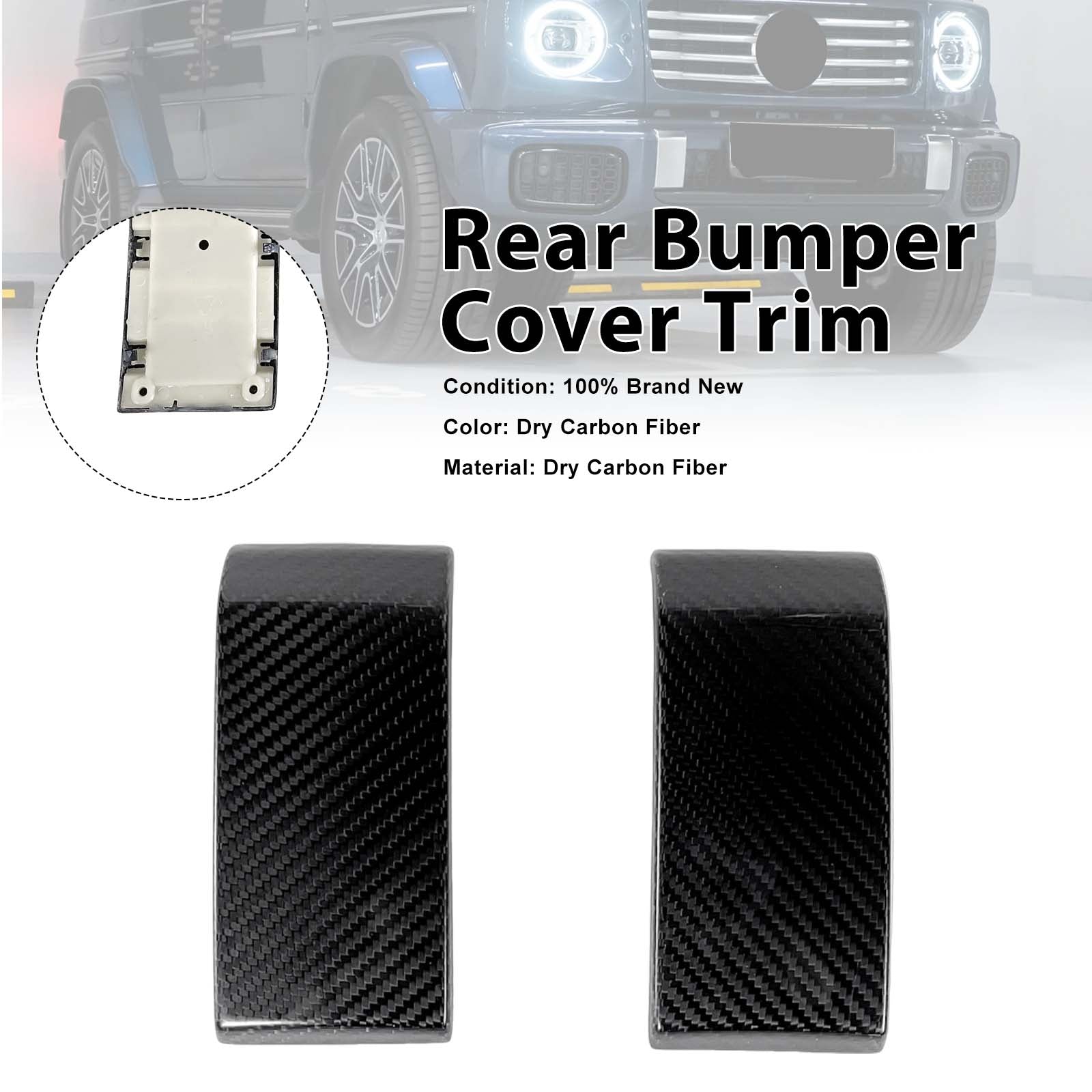 Carbon Fiber Rear Bumper Cover Pour Mercedes Benz G-Class W464 W463A 2019-2023