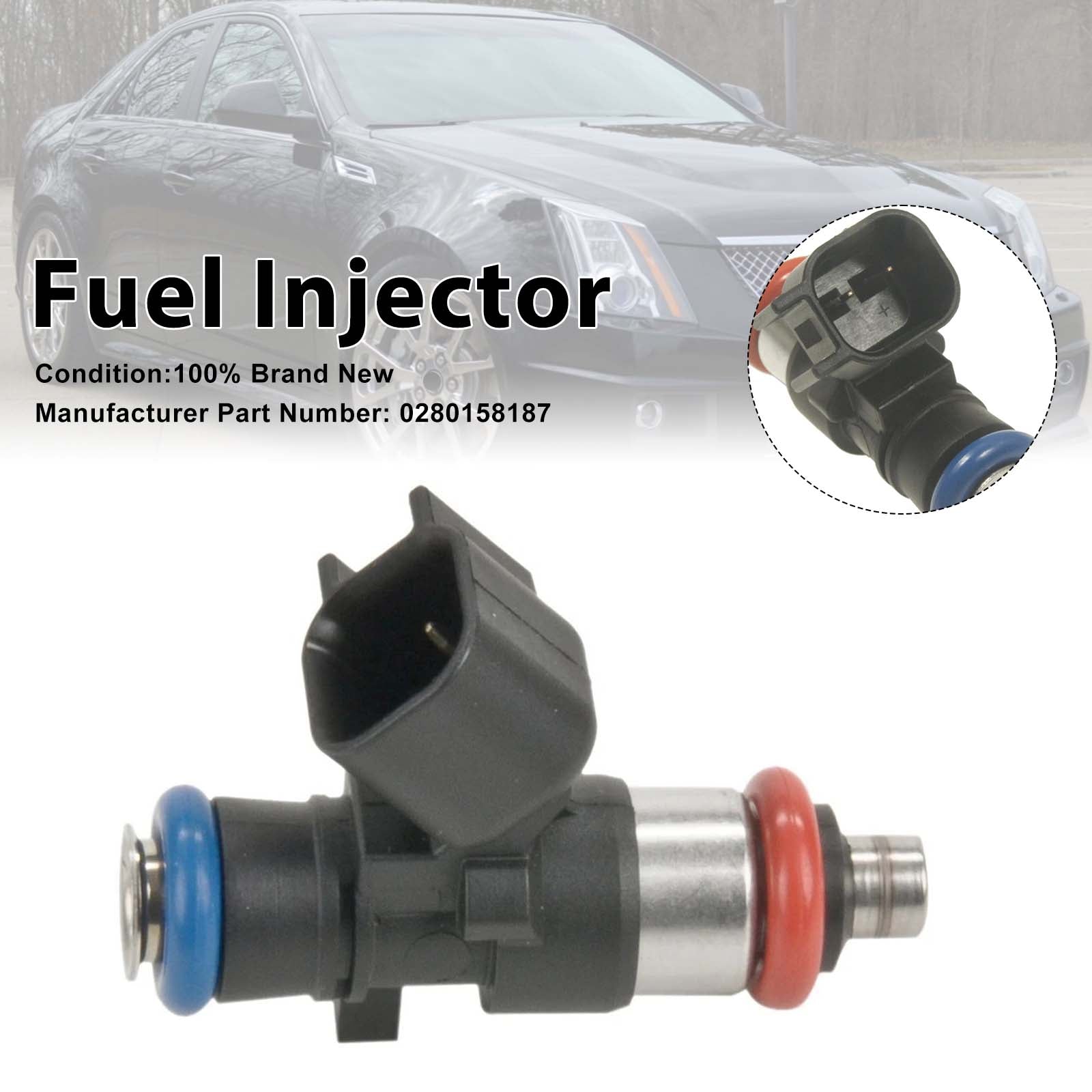 1X Injecteur Carburant Pour Cadillac CTS-V 09-15 Camaro ZL1 2012-15 0280158187