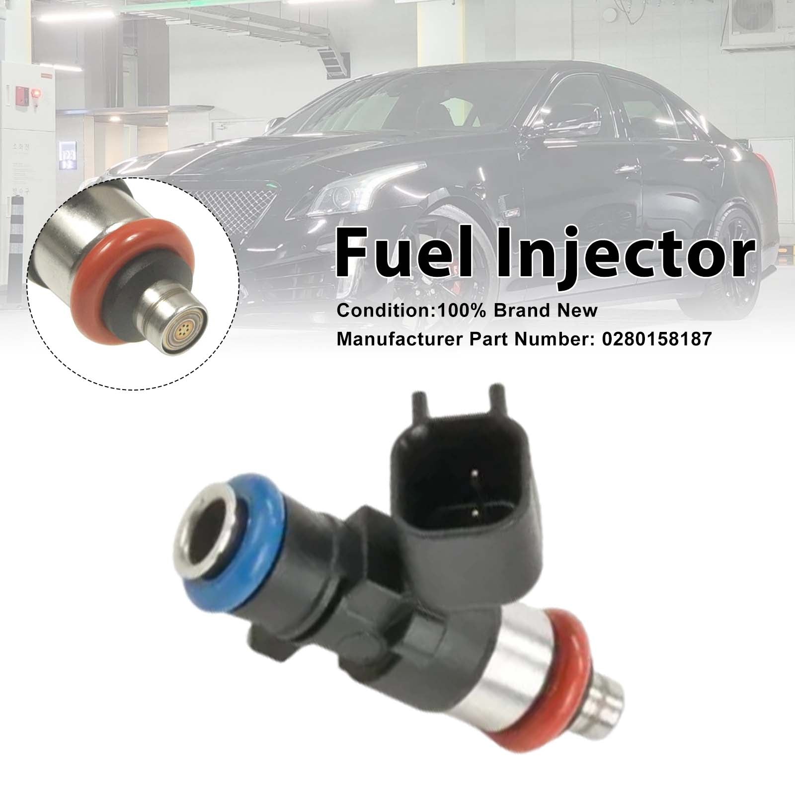 1X Injecteur Carburant Pour Cadillac CTS-V 09-15 Camaro ZL1 2012-15 0280158187