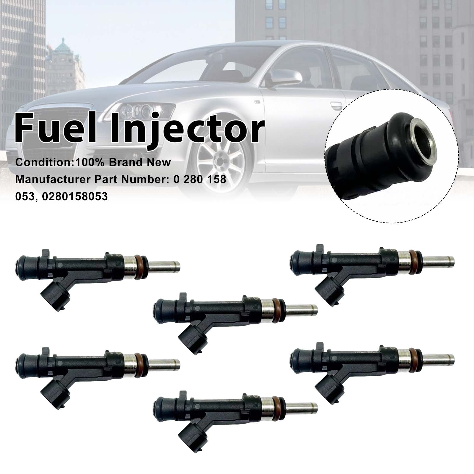 6X Injecteur Carburant Pour Audi A6 2004-2008 A6 Avant 2.4 2005-2008 0280158053