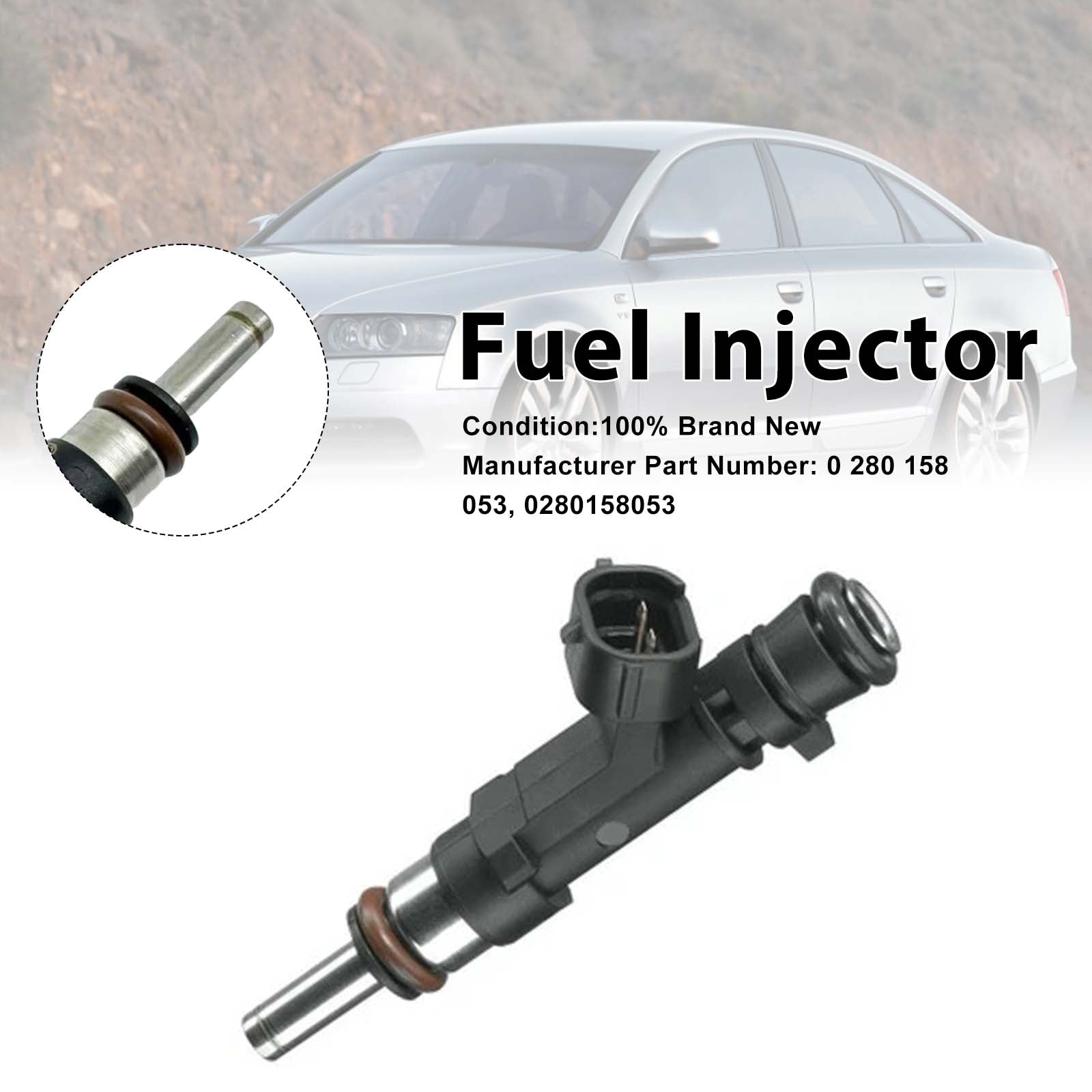 1X Injecteur Carburant Pour Audi A6 2004-2008 A6 Avant 2.4 2005-2008 0280158053
