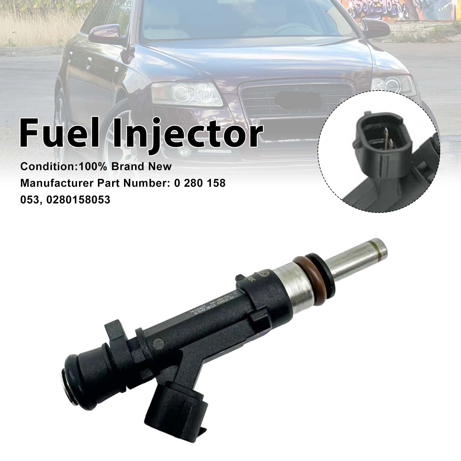 1X Injecteur Carburant Pour Audi A6 2004-2008 A6 Avant 2.4 2005-2008 0280158053