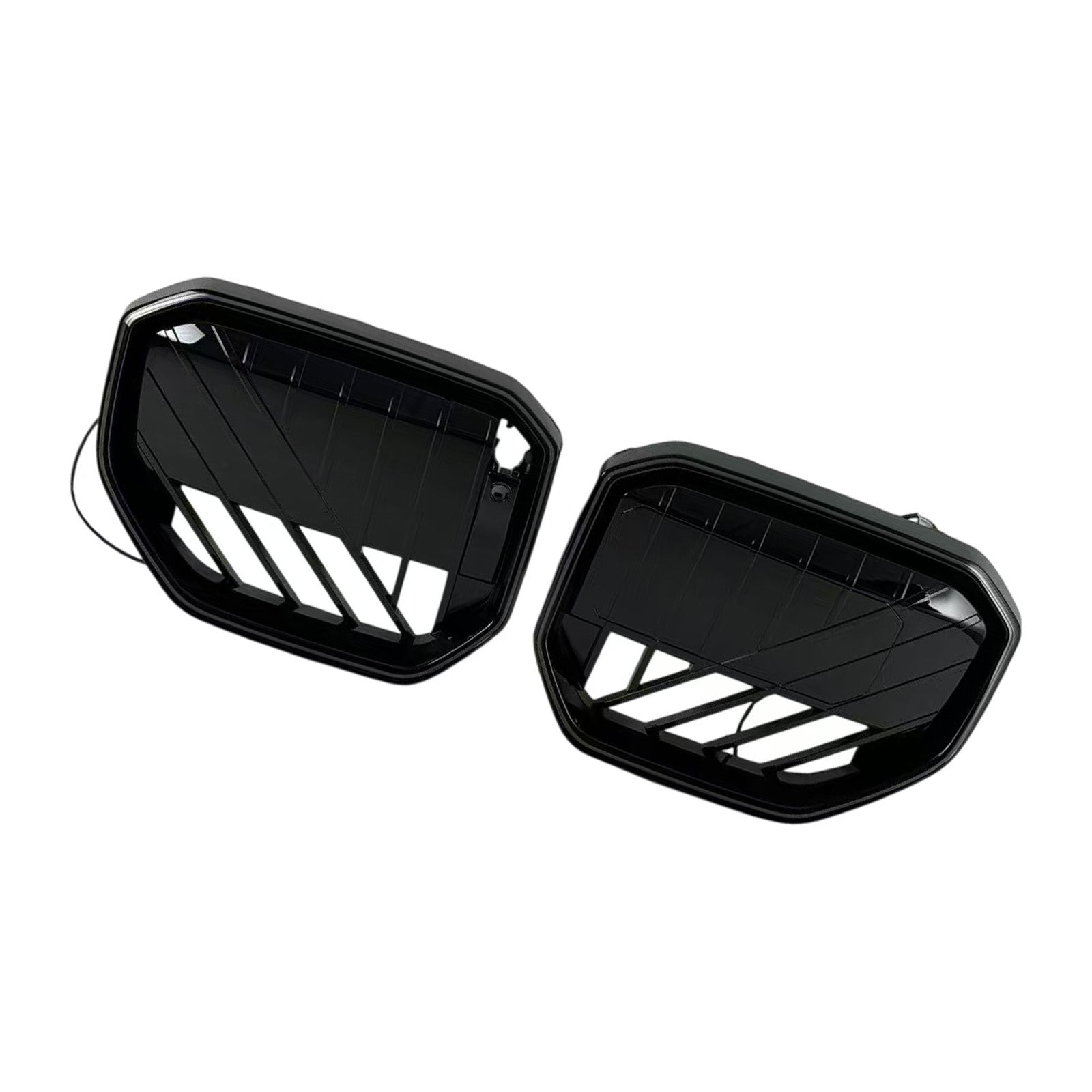 Griglia per paraurti anteriore nera per BMW X3 G45 2025+ con luce a LED