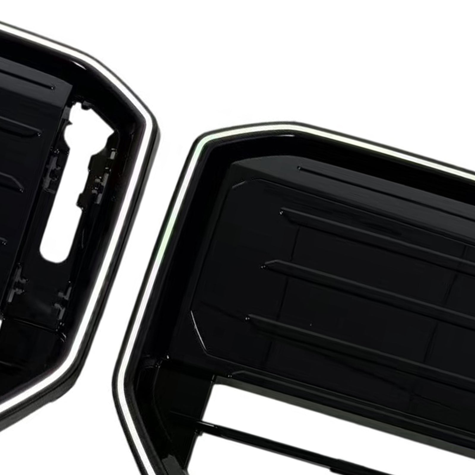 M50-Style Front Bumper Grill Grille Pour BMW X3 G45 2025+ Black W/LED Light