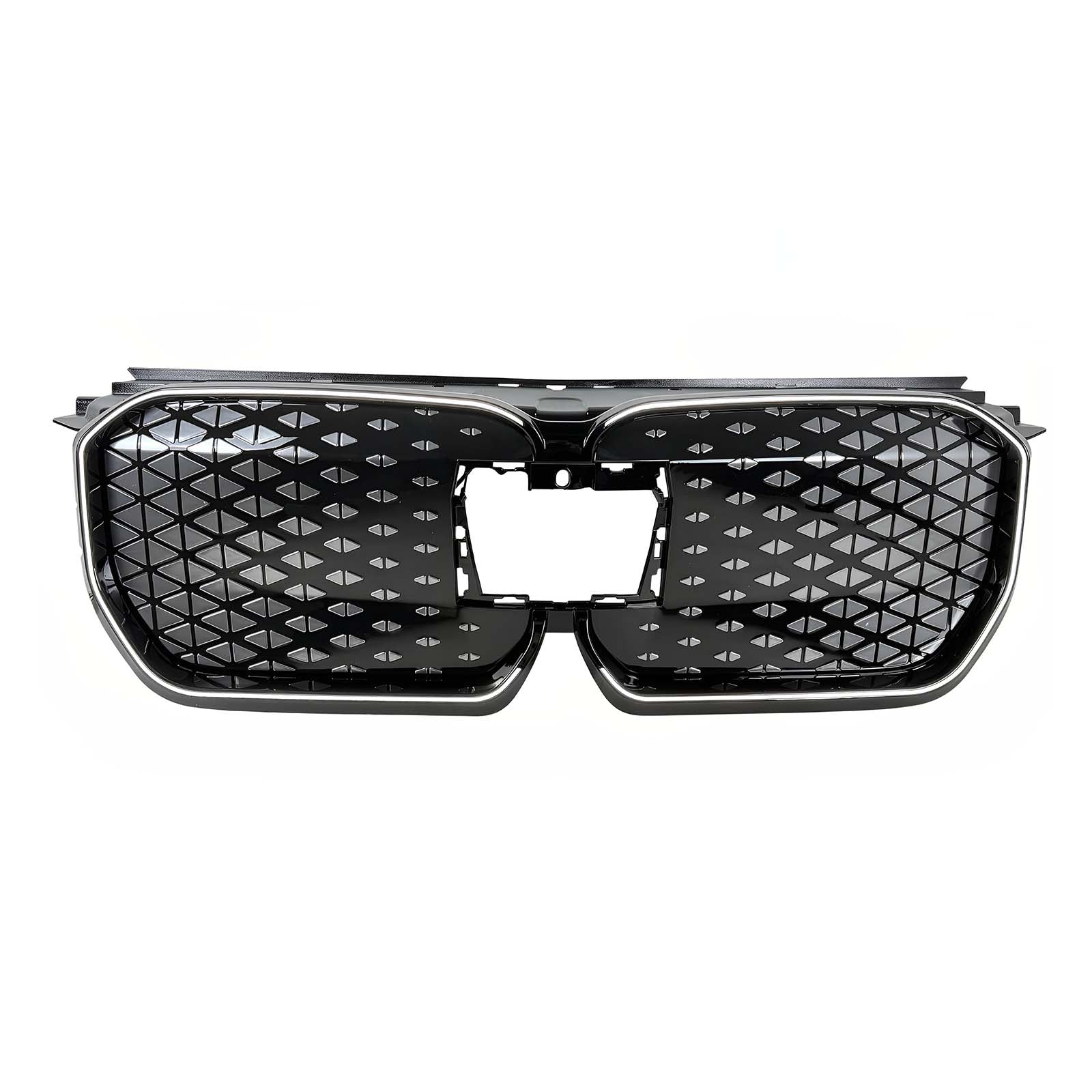Black Front Bumper Grill Grille Pour BMW iX1 U11 2023-2025 W/LED Light