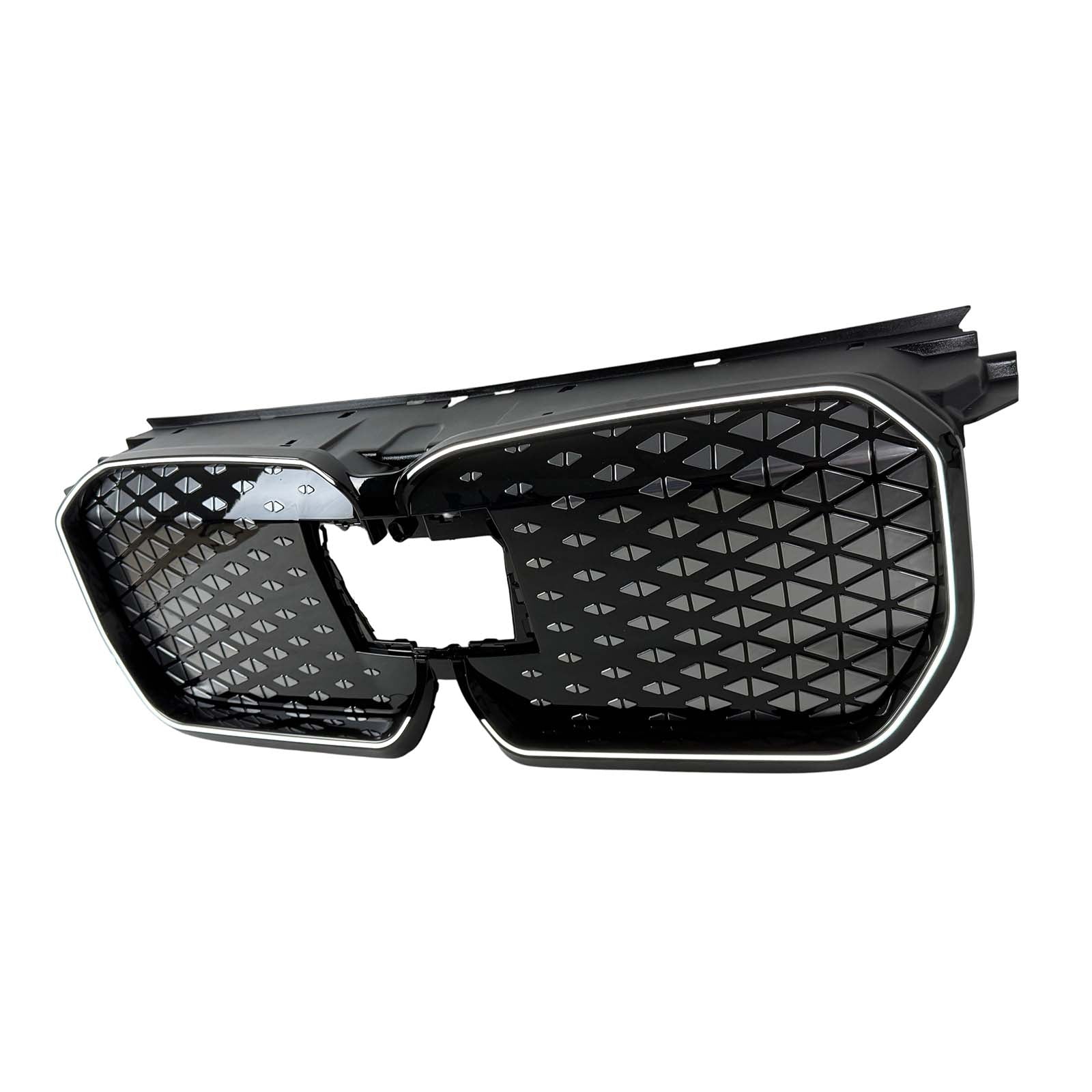 Black Front Bumper Grill Grille Pour BMW iX1 U11 2023-2025 W/LED Light